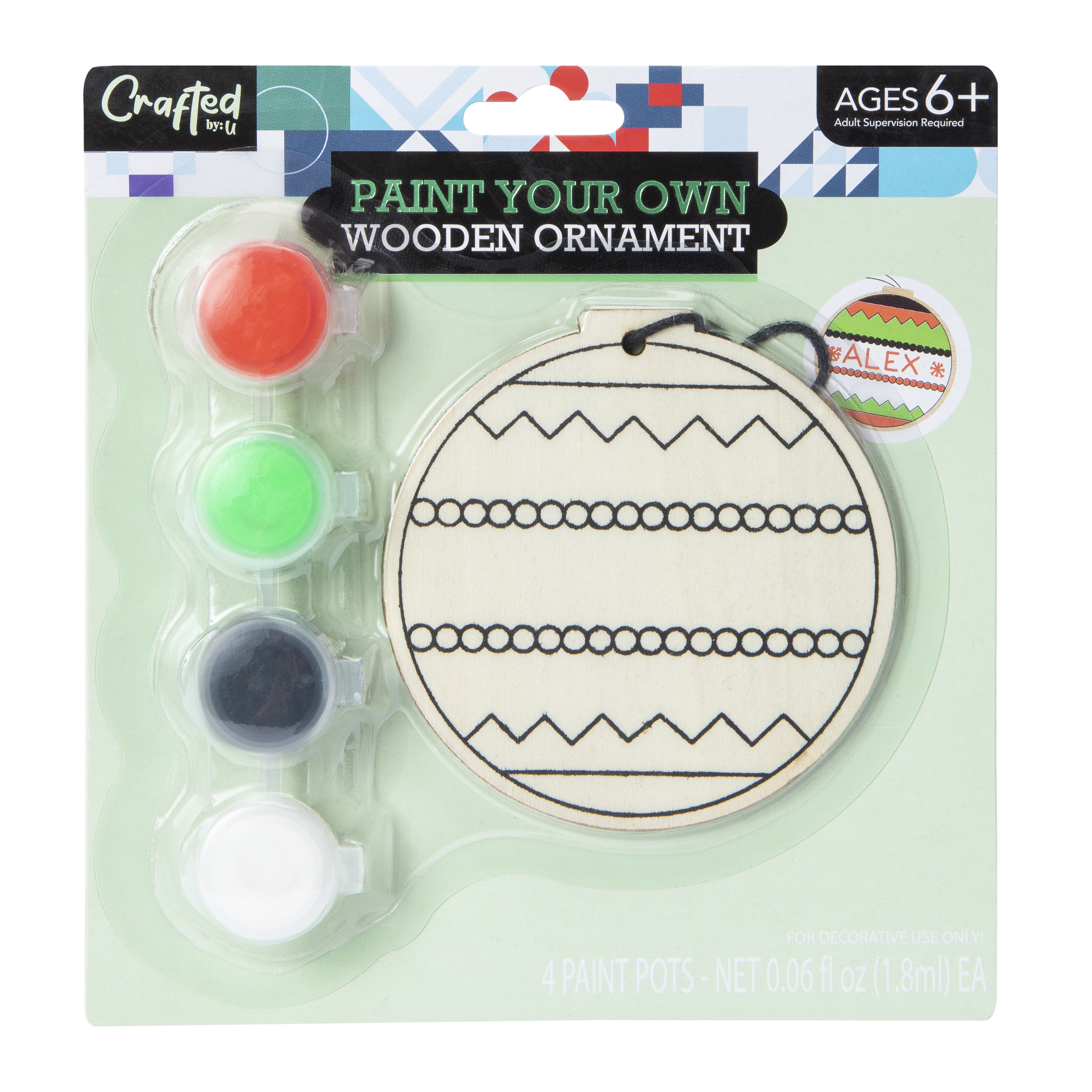 Paint Your Own Wooden Ornament Set