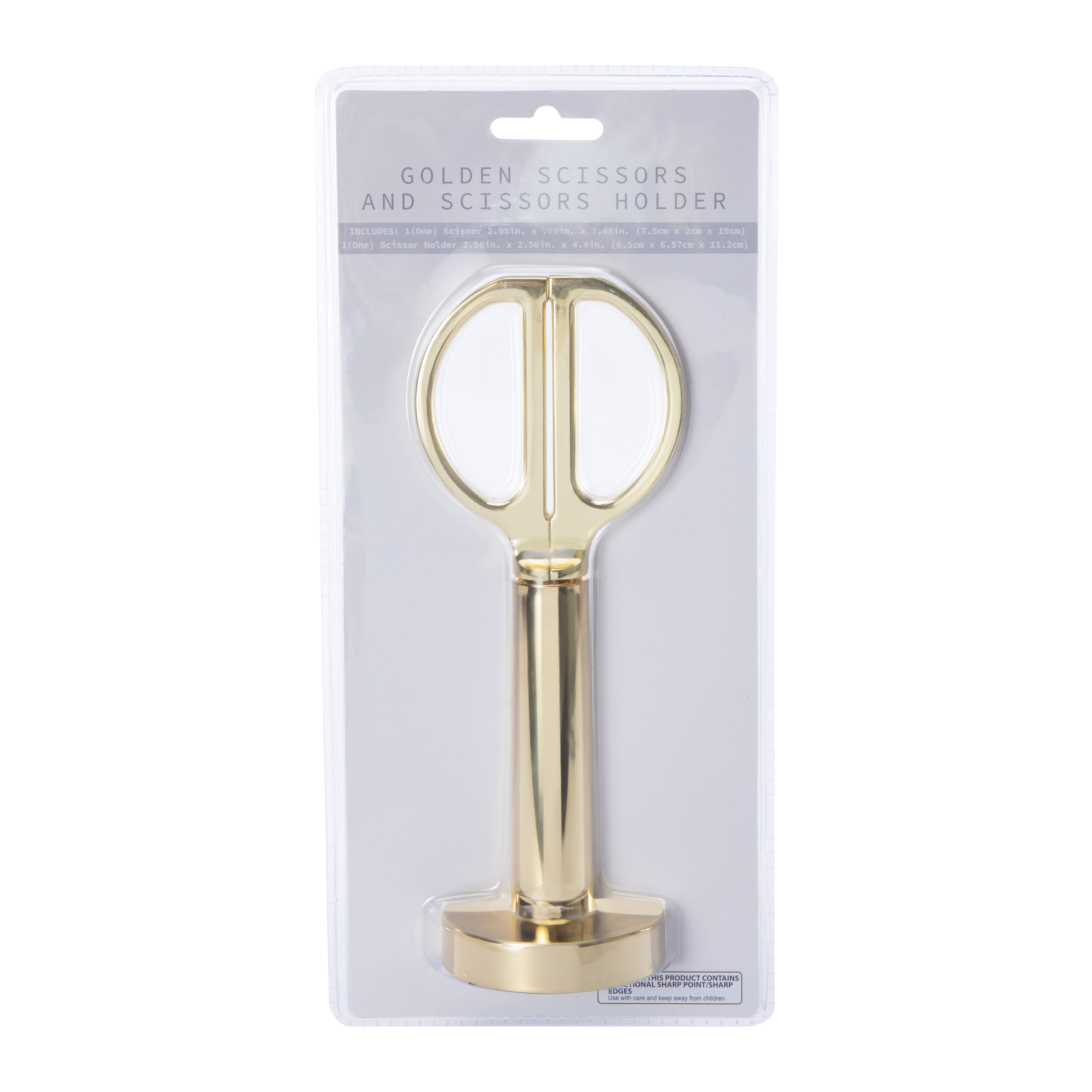 Golden Scissors And Holder