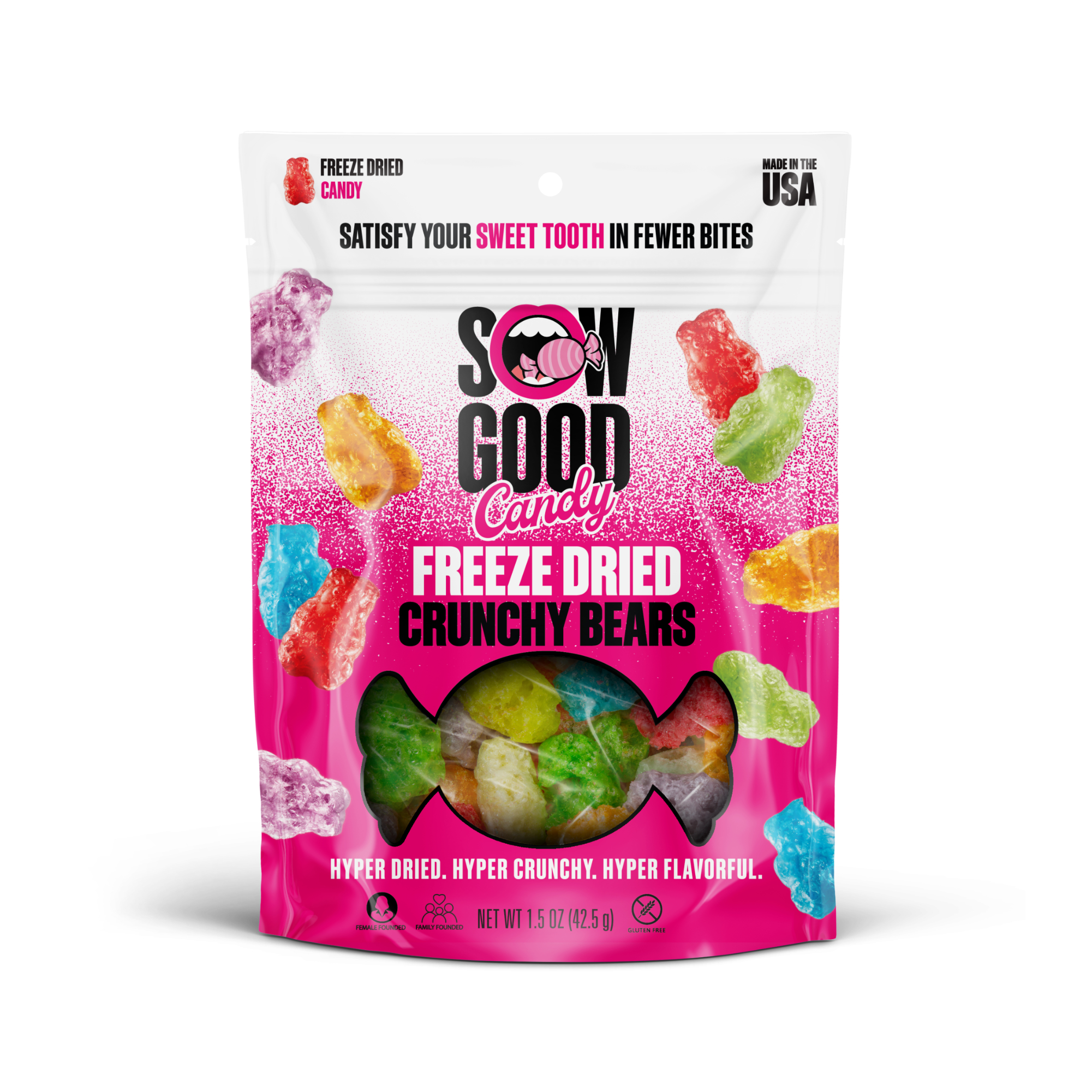 Sow Good Candy® Freeze Dried Crunchy Bears 1.5oz