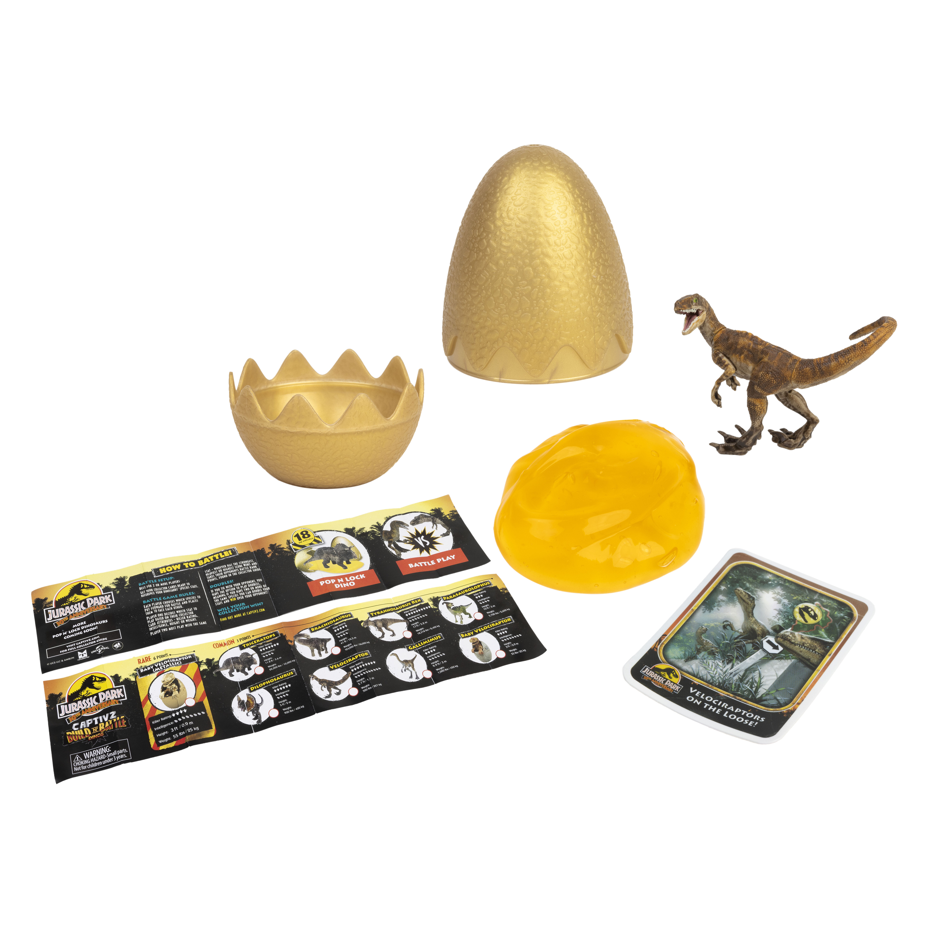 Jurassic Park™ 30th Anniversary Captivz Build N’ Battle Dinos Blind Bag