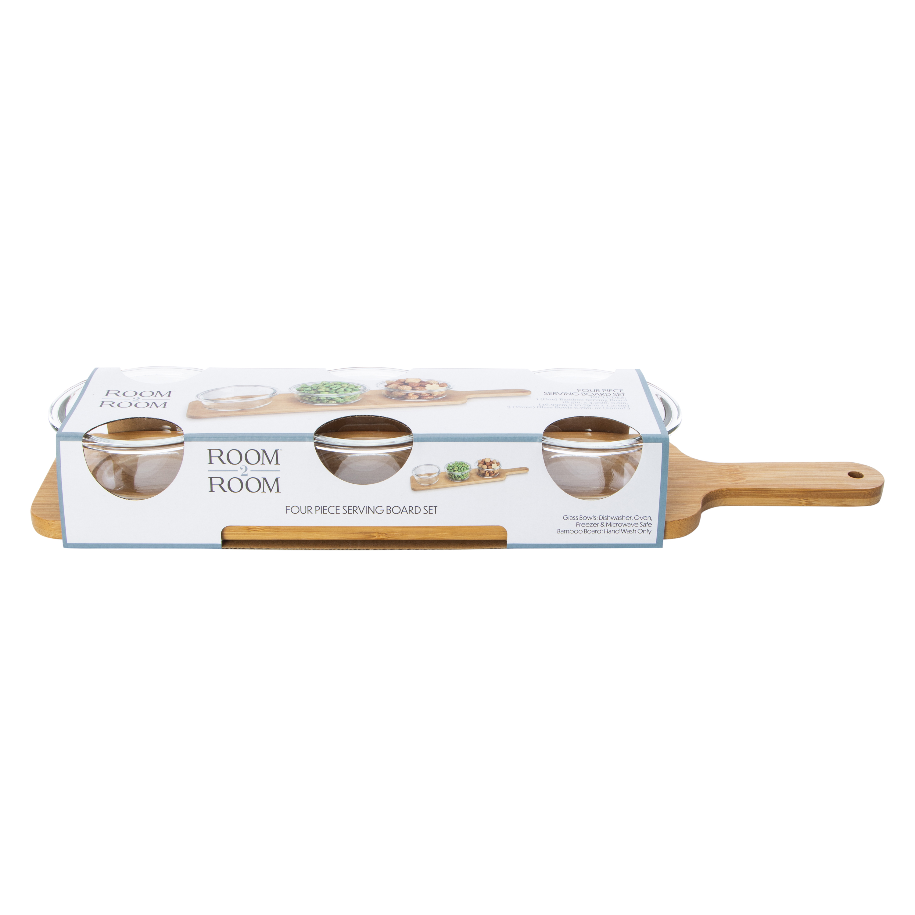 Serving Board And Bowls 4-Piece Set