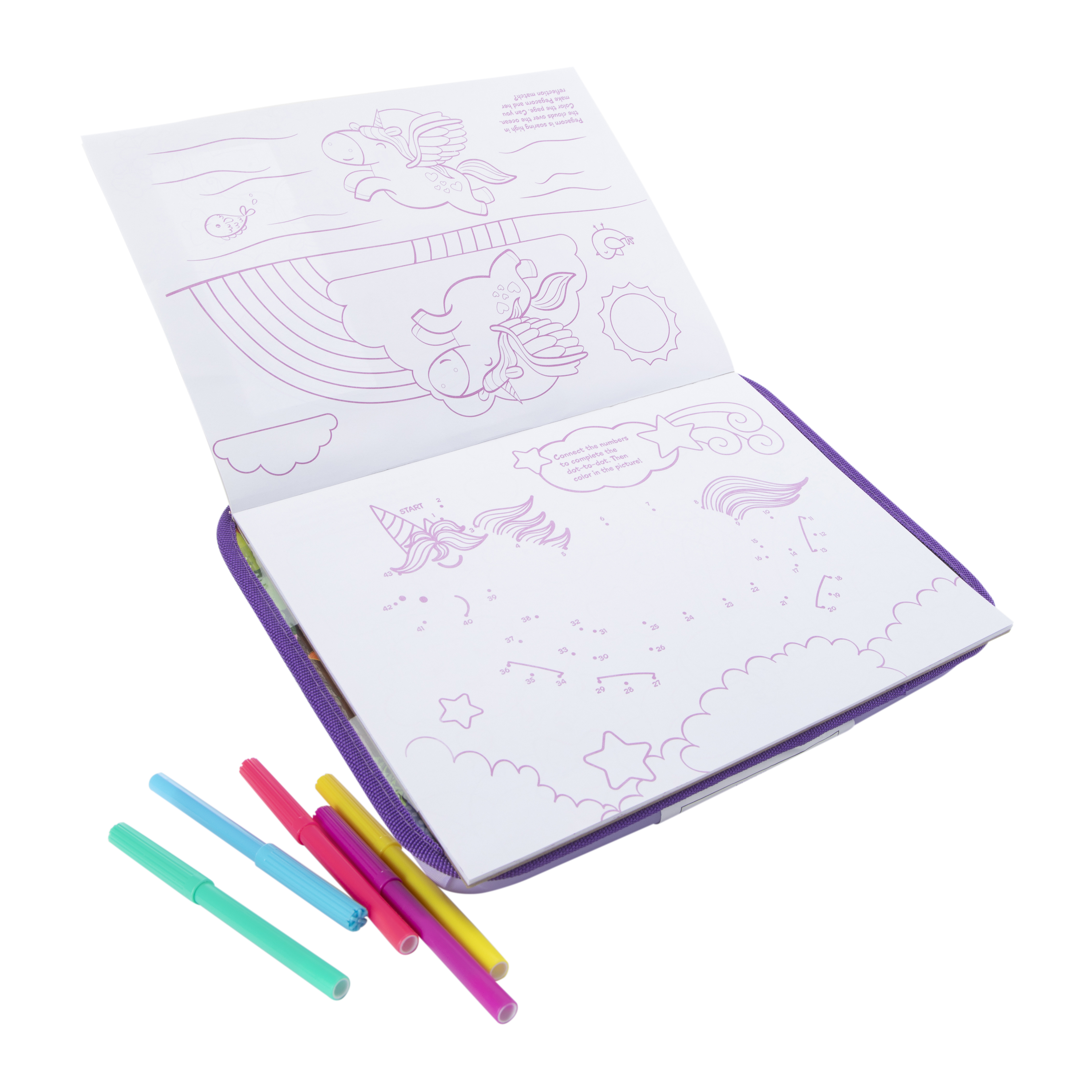 Unicorns & Friends Color & Activity Set With Lap Desk