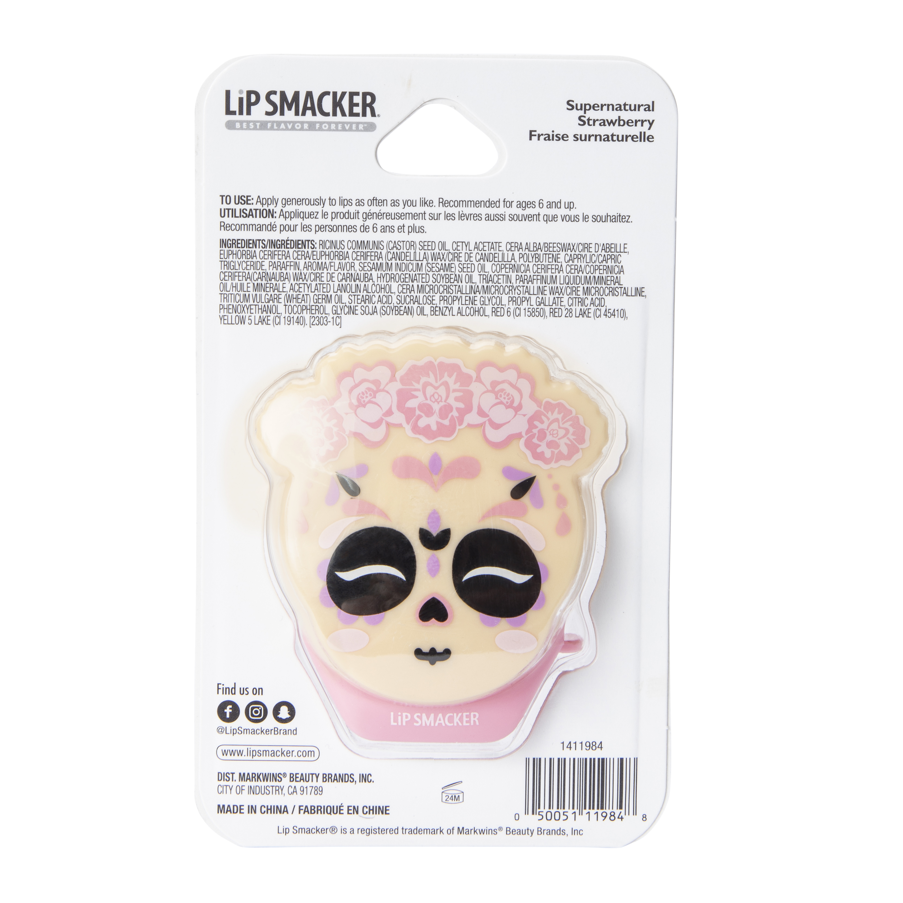 Lip Smacker® Supernatural Strawberry Dia De Los Muertos Lip Balm
