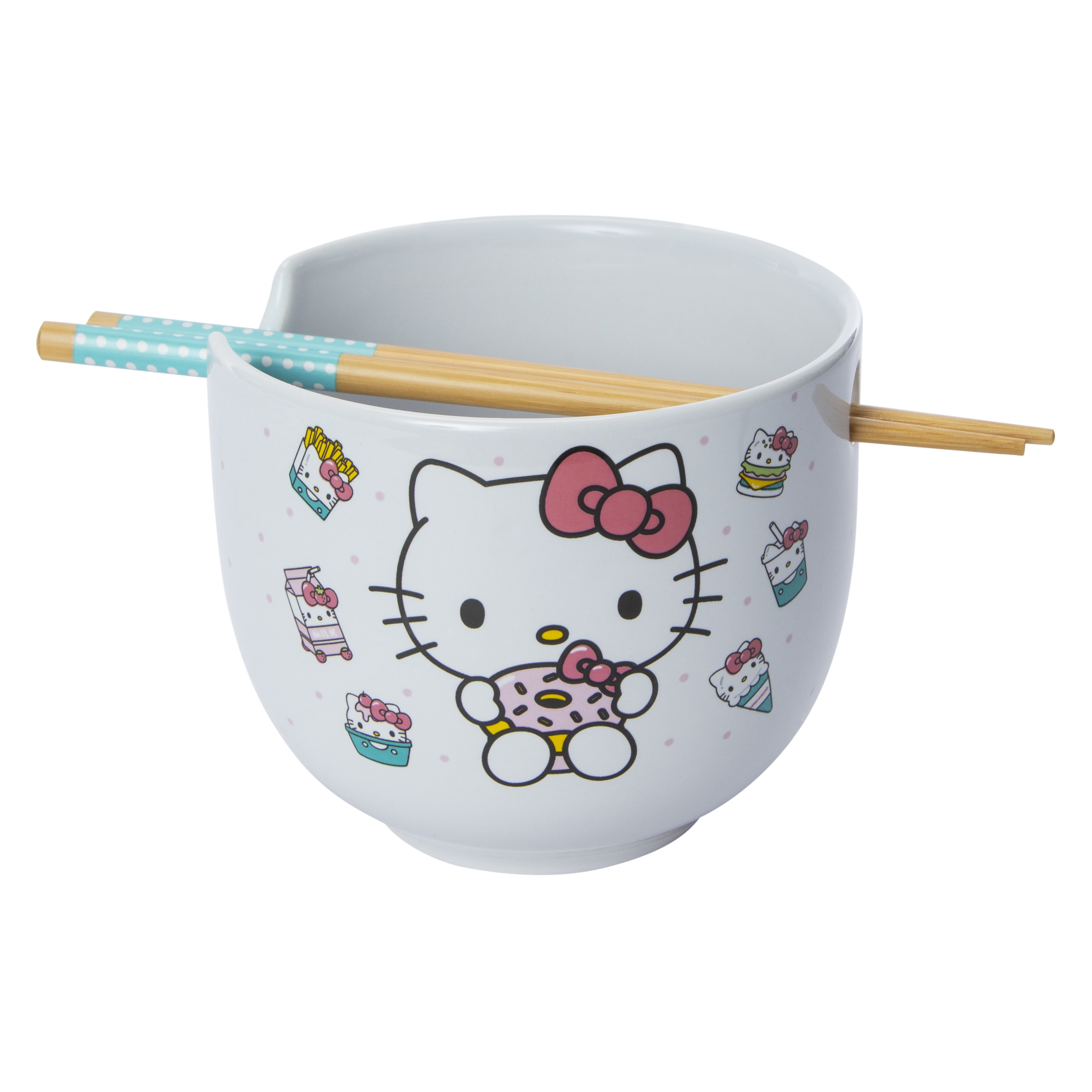 Hello Kitty® Ceramic Bowl With Chopsticks