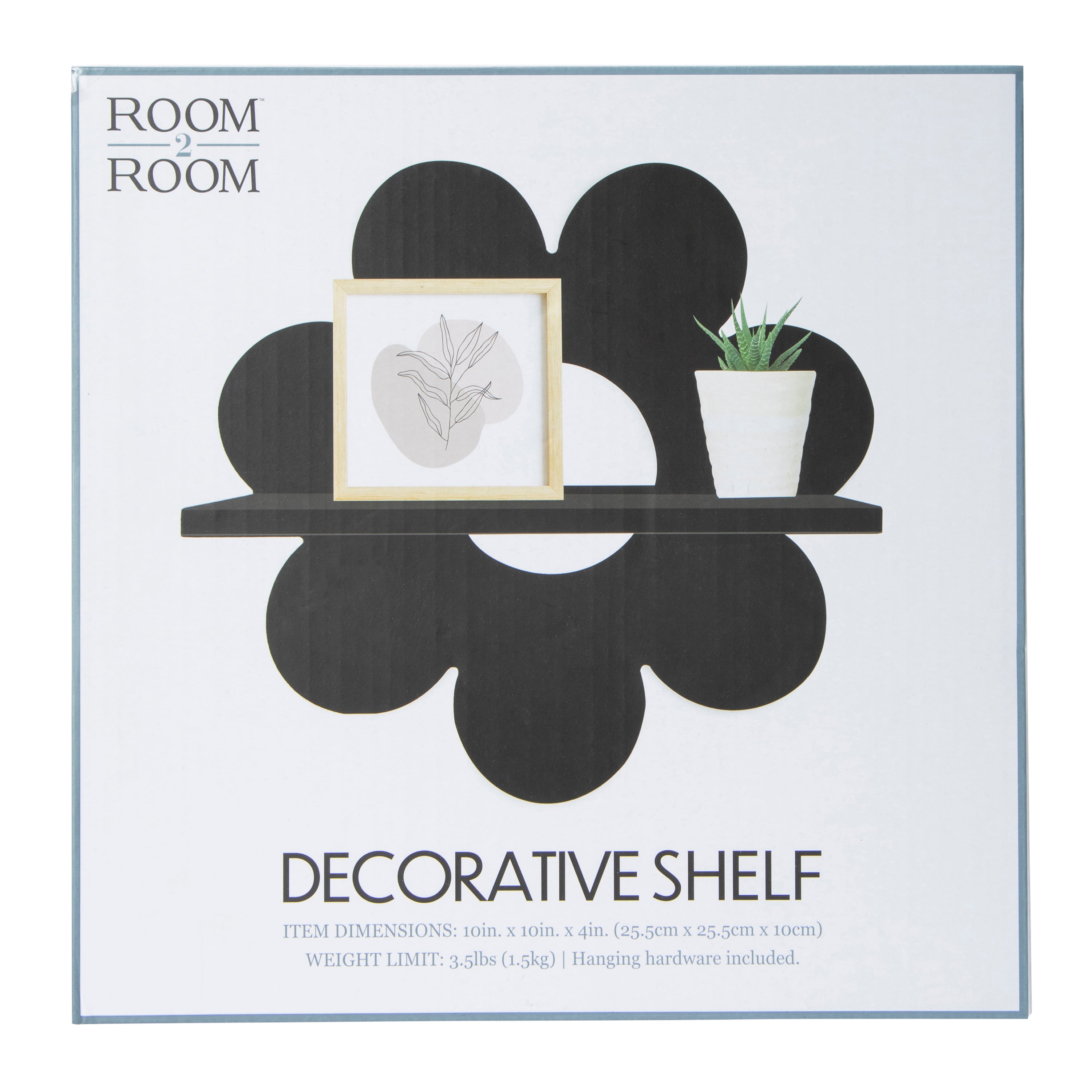Daisy Decorative Wall Shelf 10in