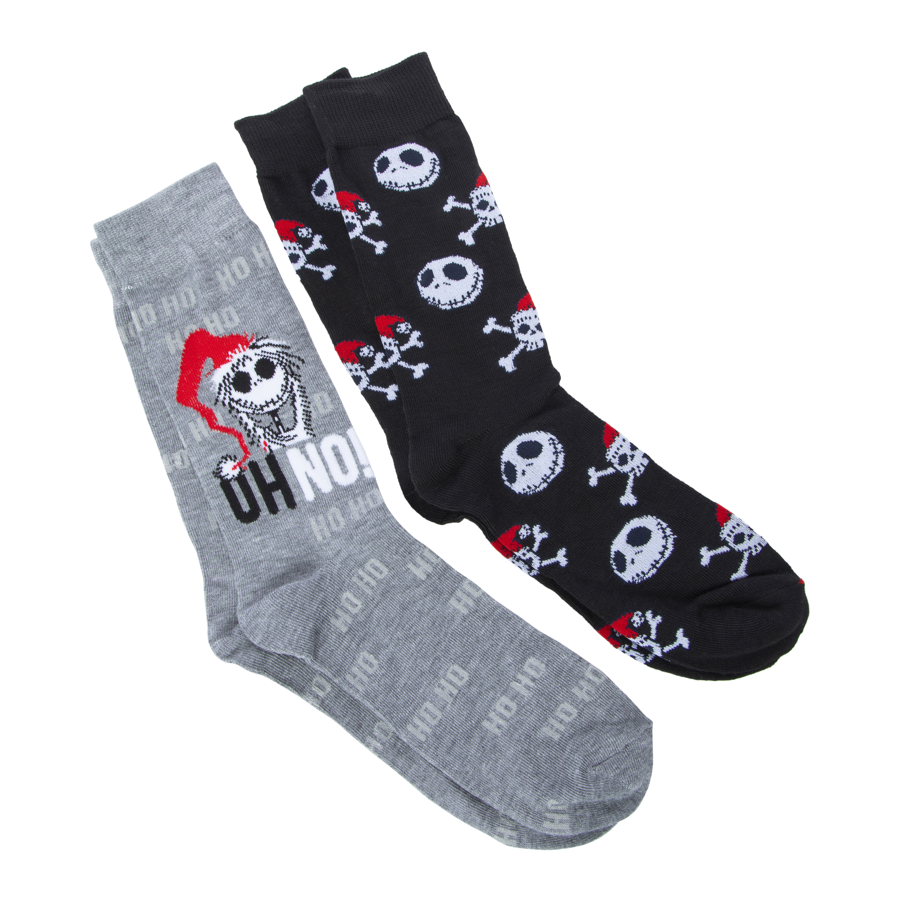 Mens Disney Tim Burton's The Nightmare Before Christmas Crew Socks 2-Pack