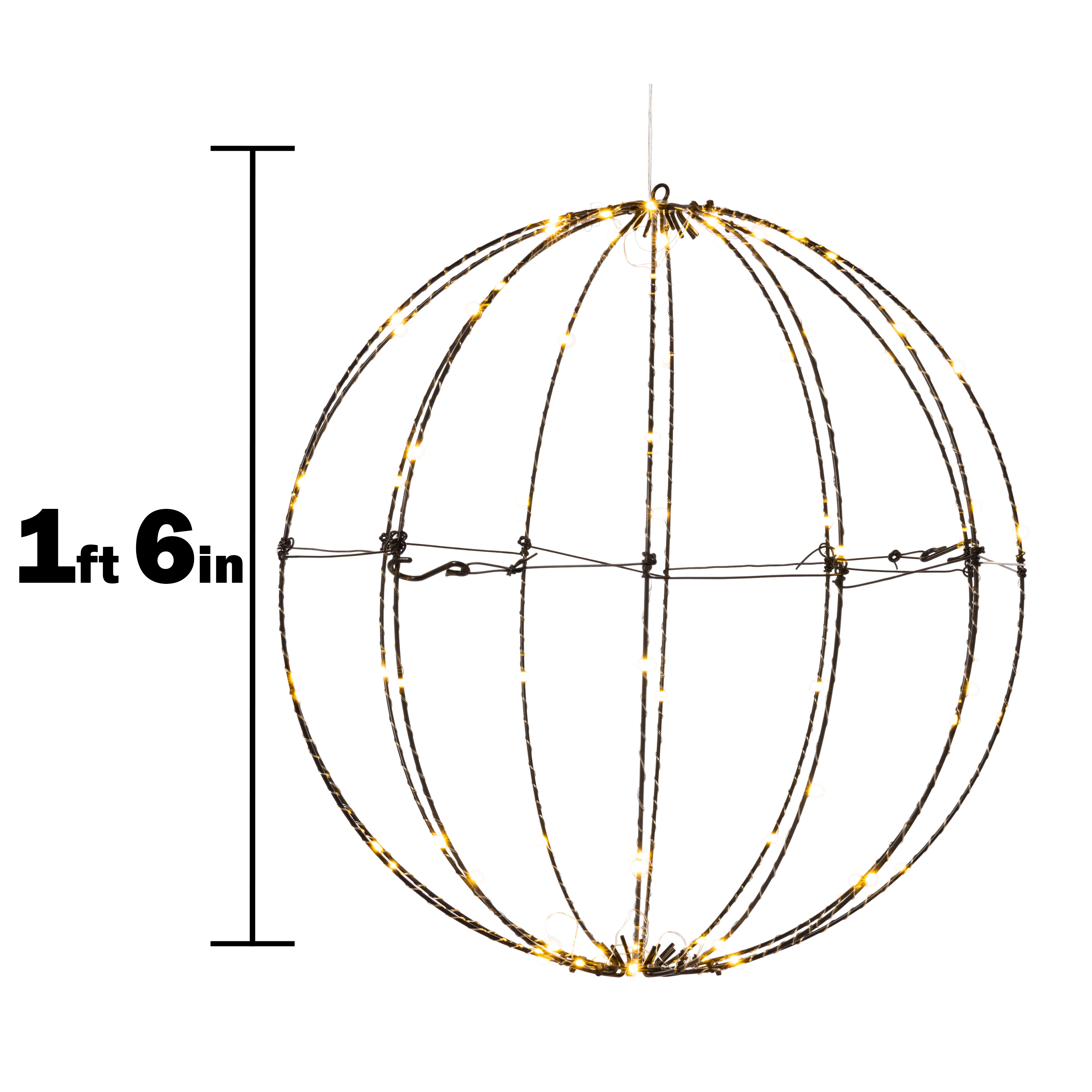 LED Hanging Globe 18in