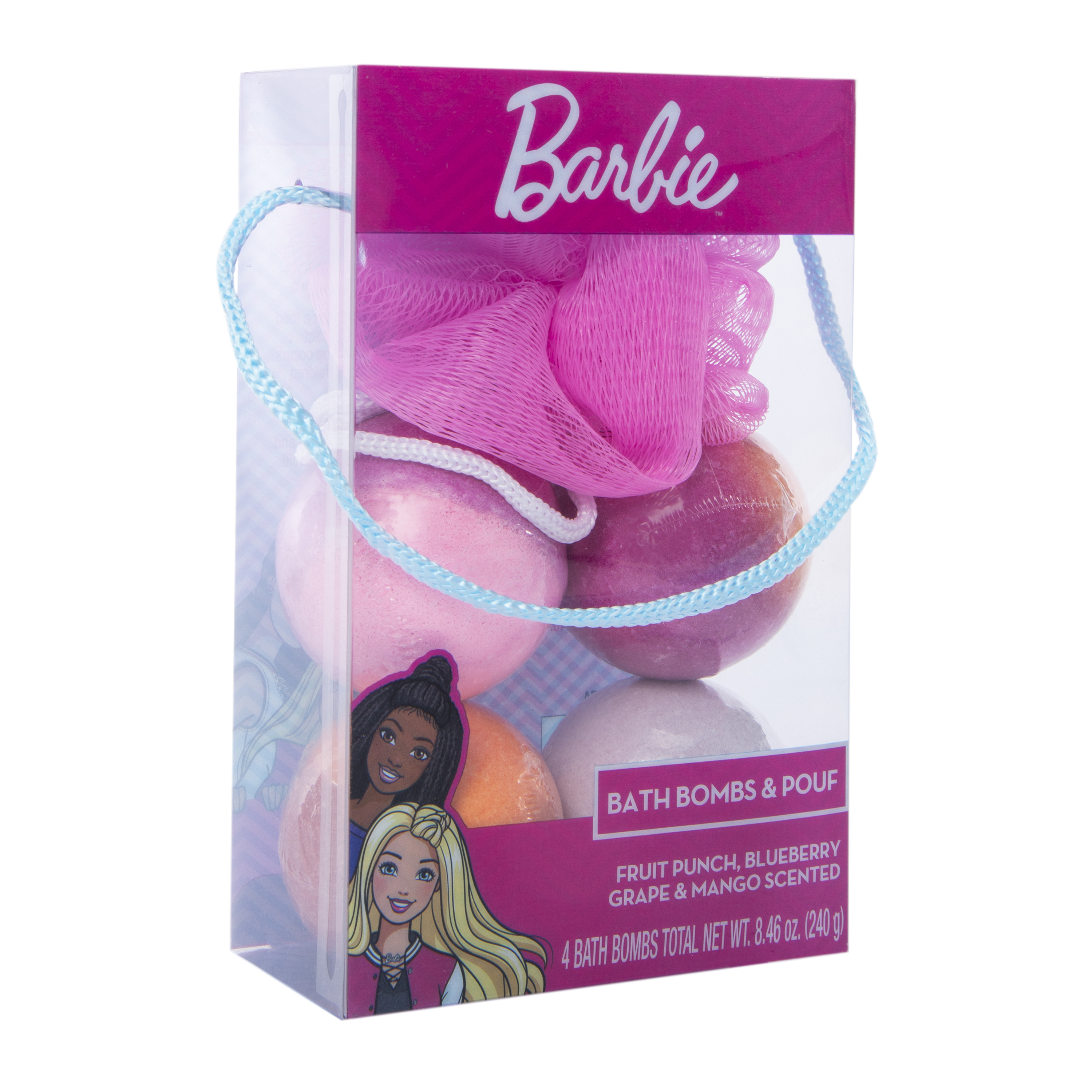 Bath Bomb & Pouf Set