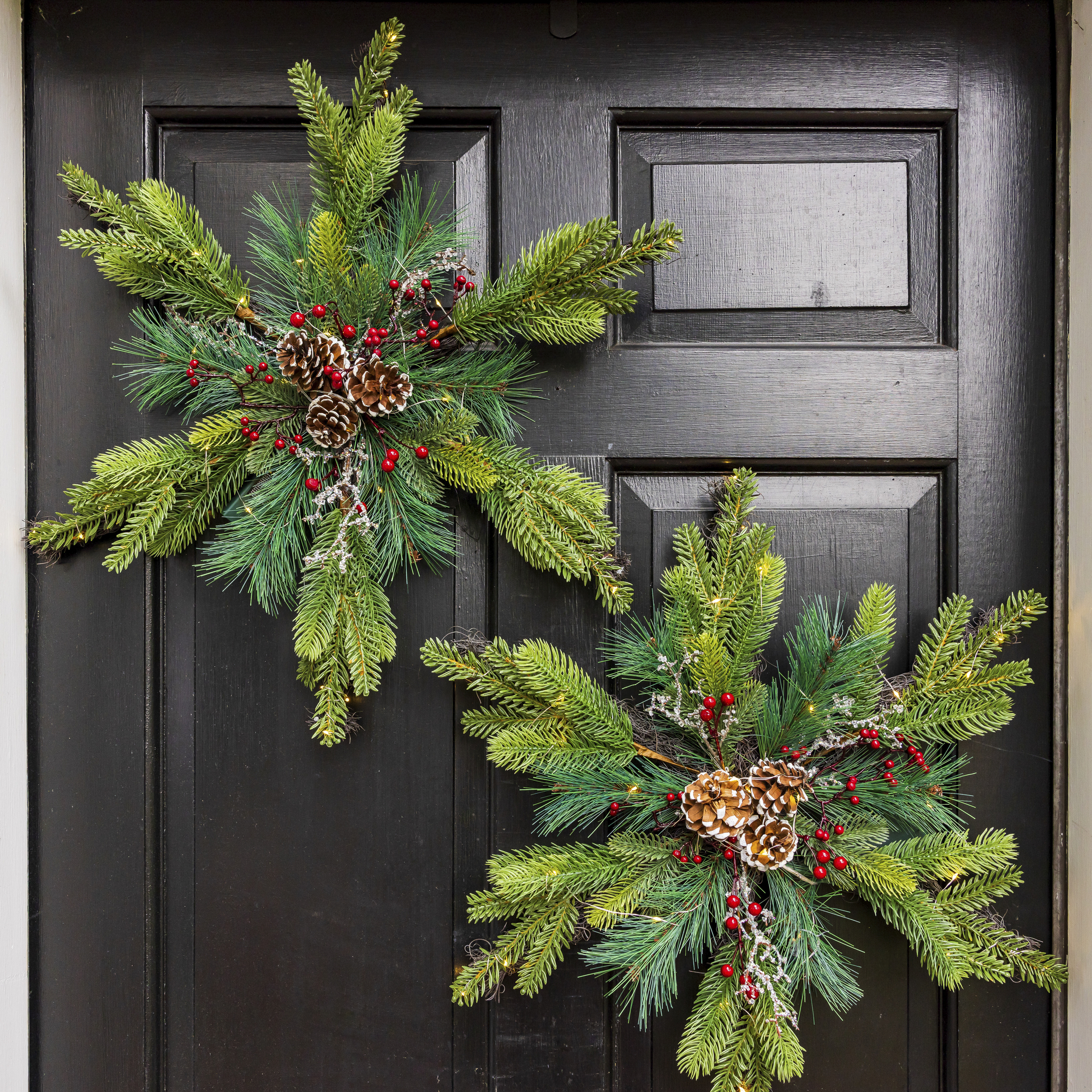 Xl LED Snowflake Wreath 24in x 4.5in