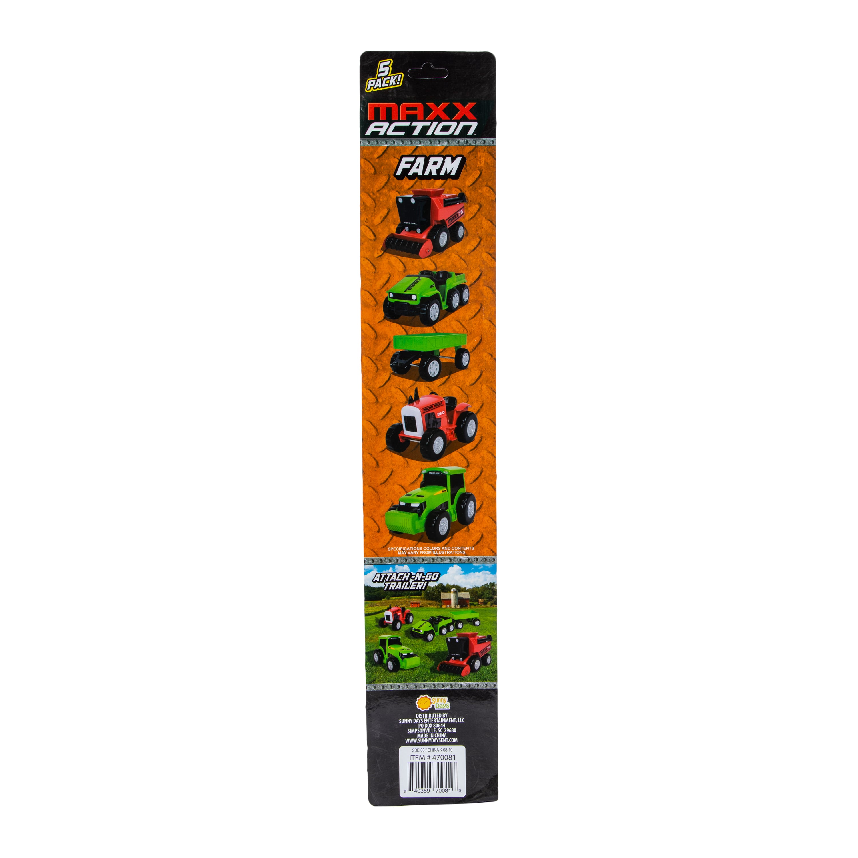 5-Pack Maxx Action Farm Vehicles