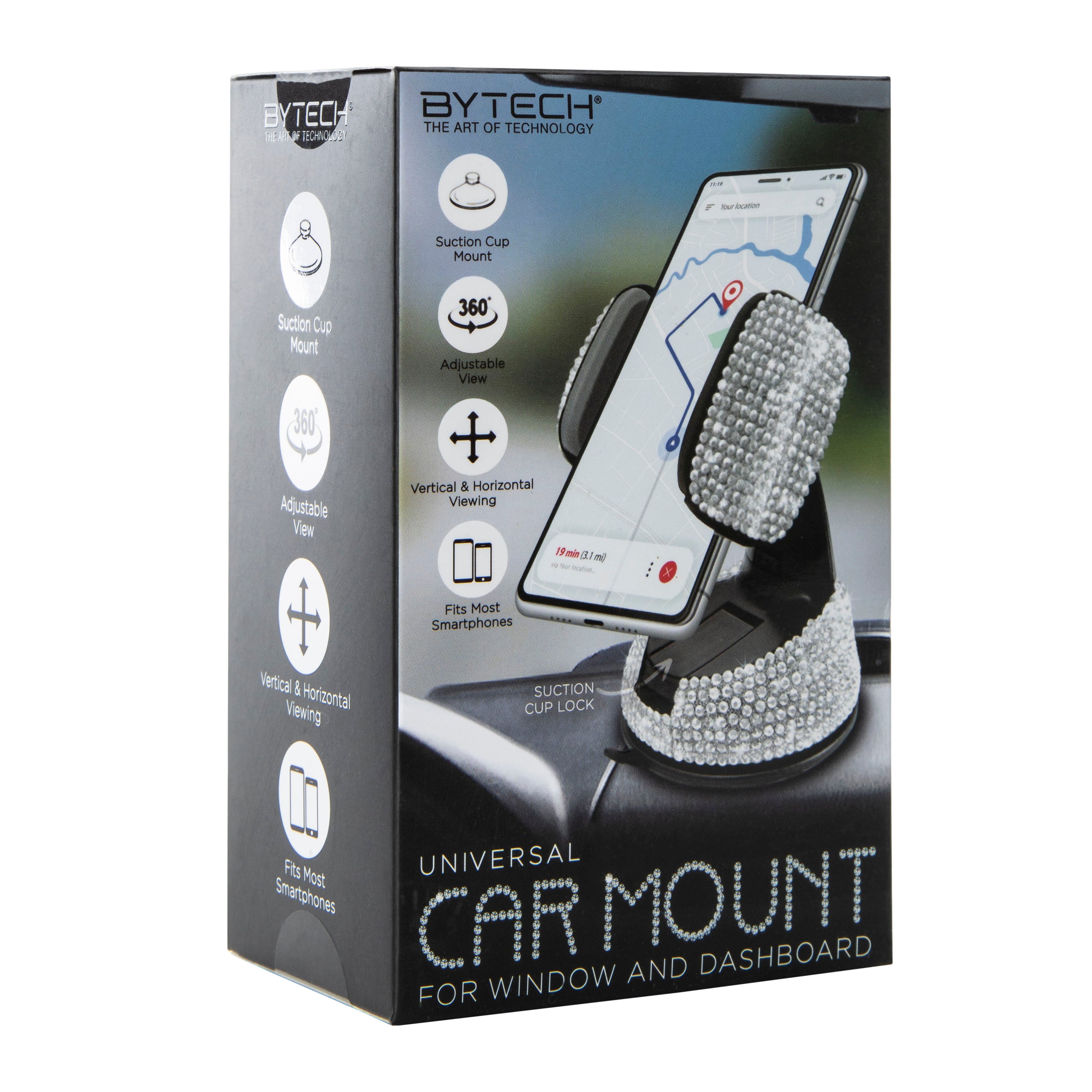 Universal Bling Suction Phone Car Mount