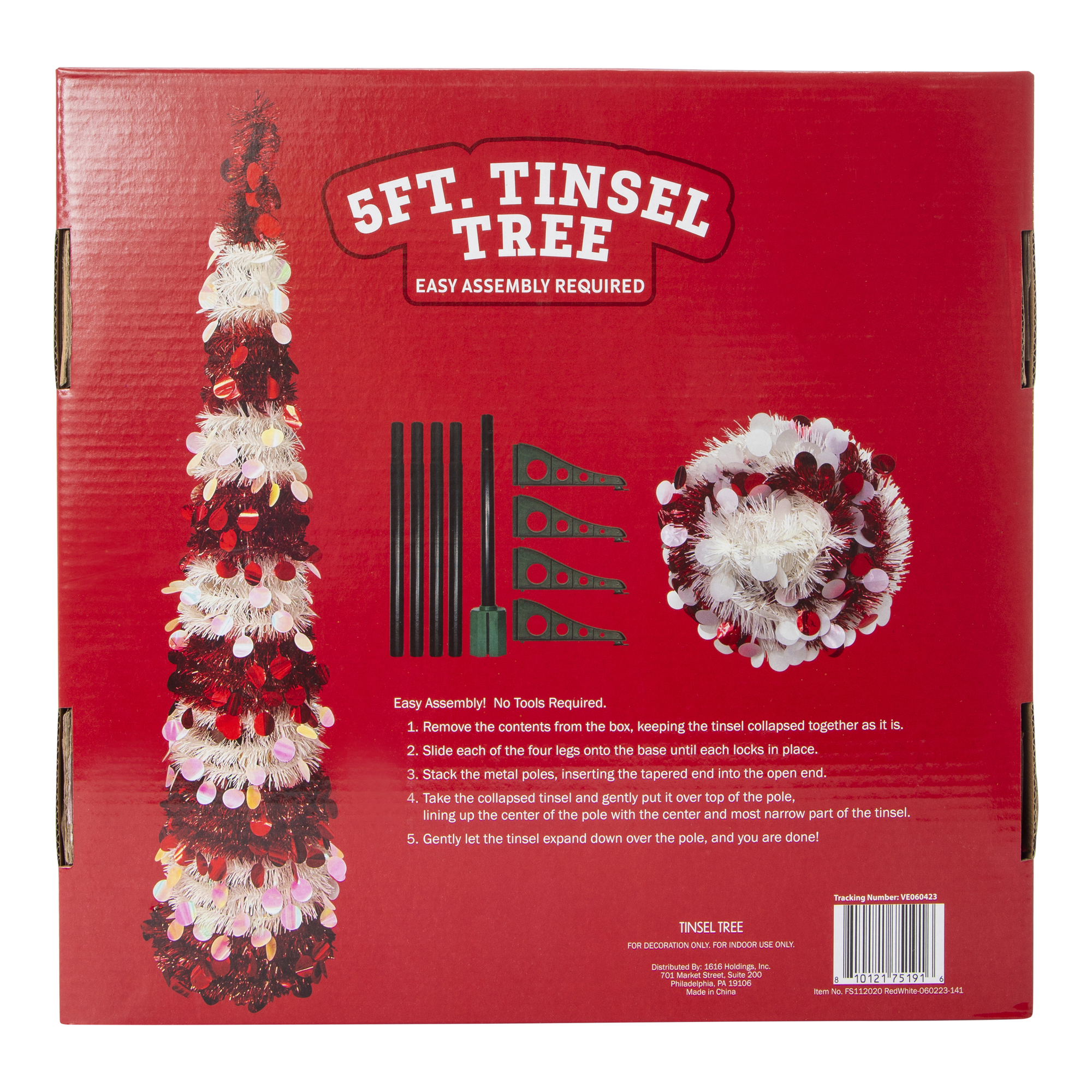 5ft Tinsel Tree