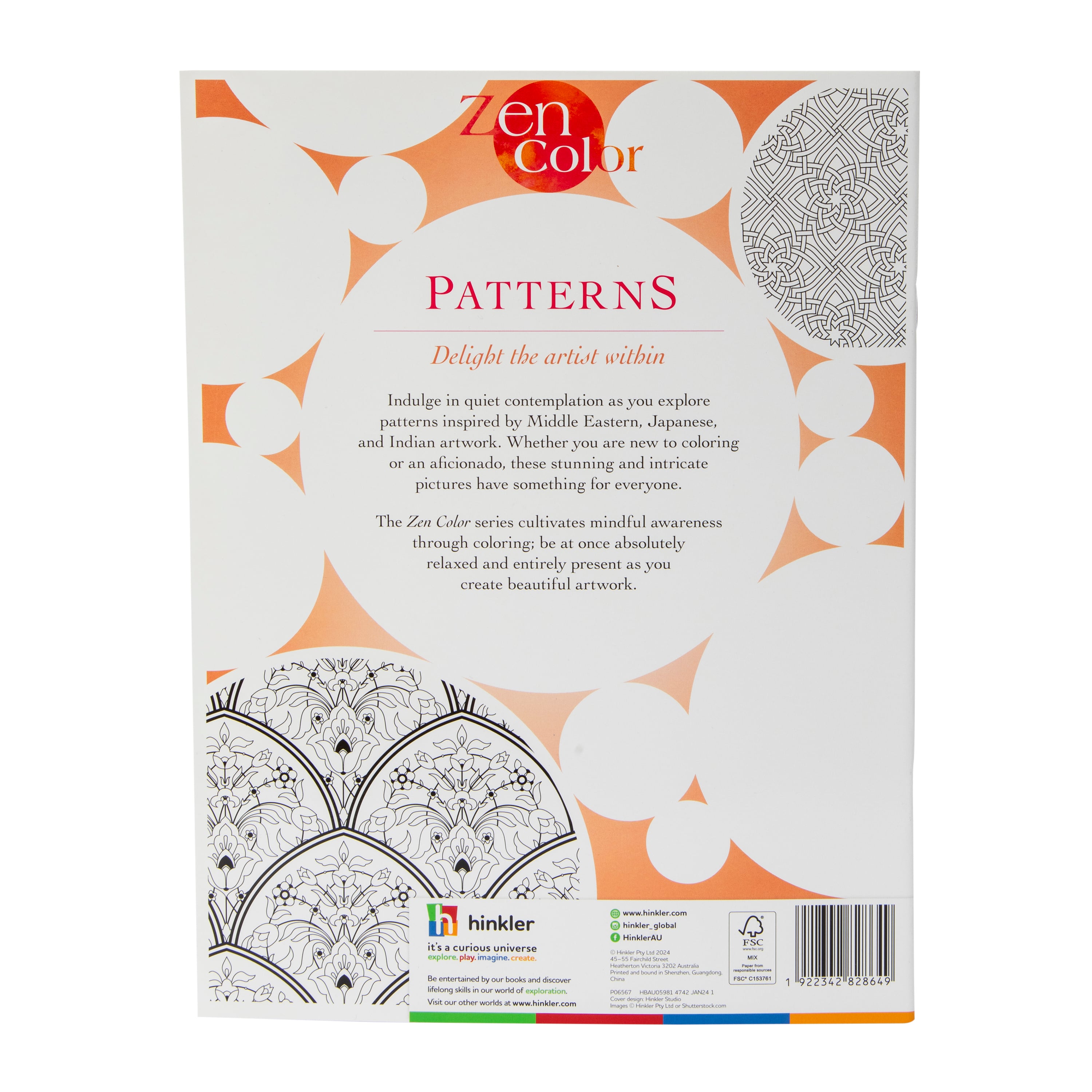 Zen Color Adult Coloring Book | Five Below