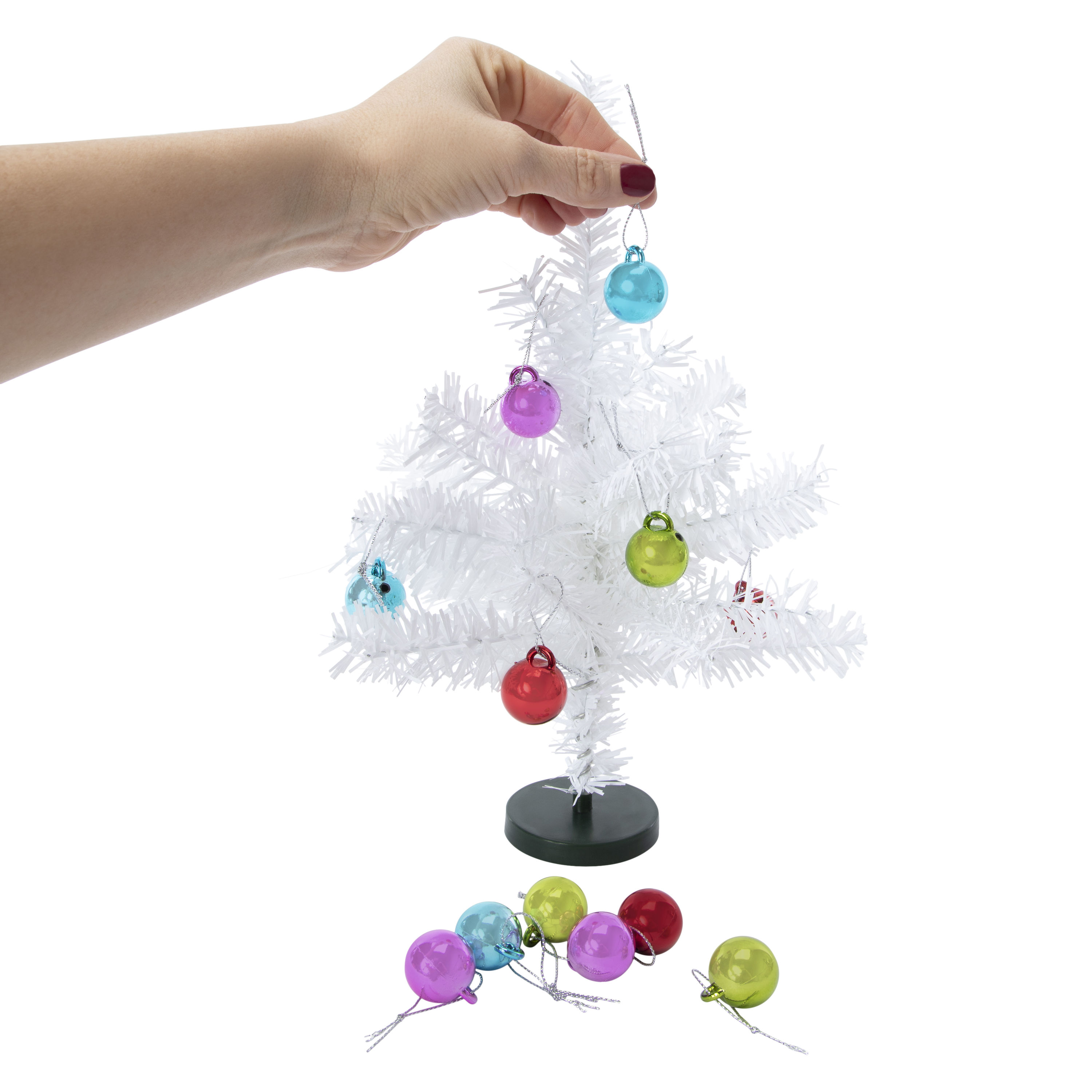 Mini Christmas Tree With Ornaments 10in