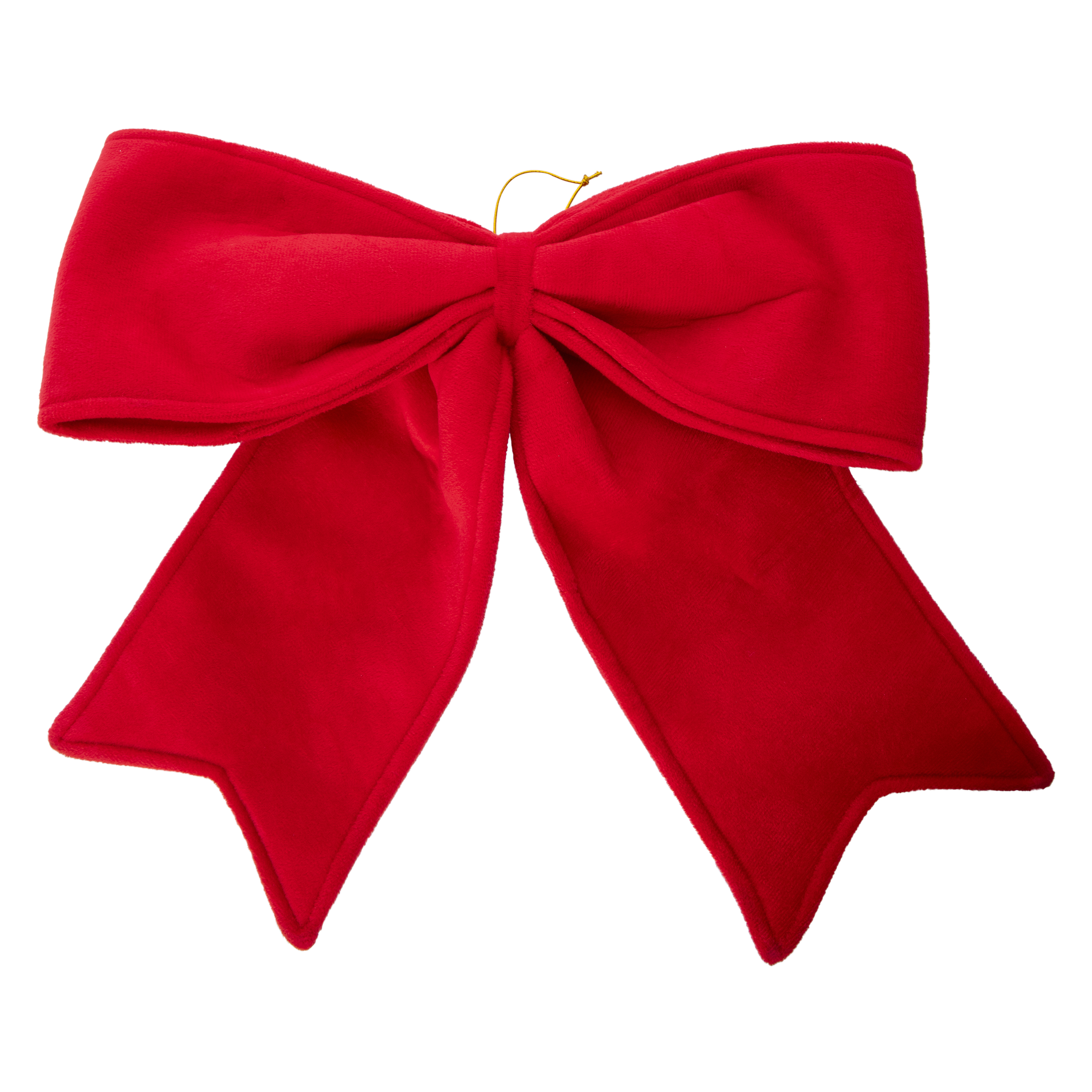 Red Velvet Christmas Bow 24in x 7in