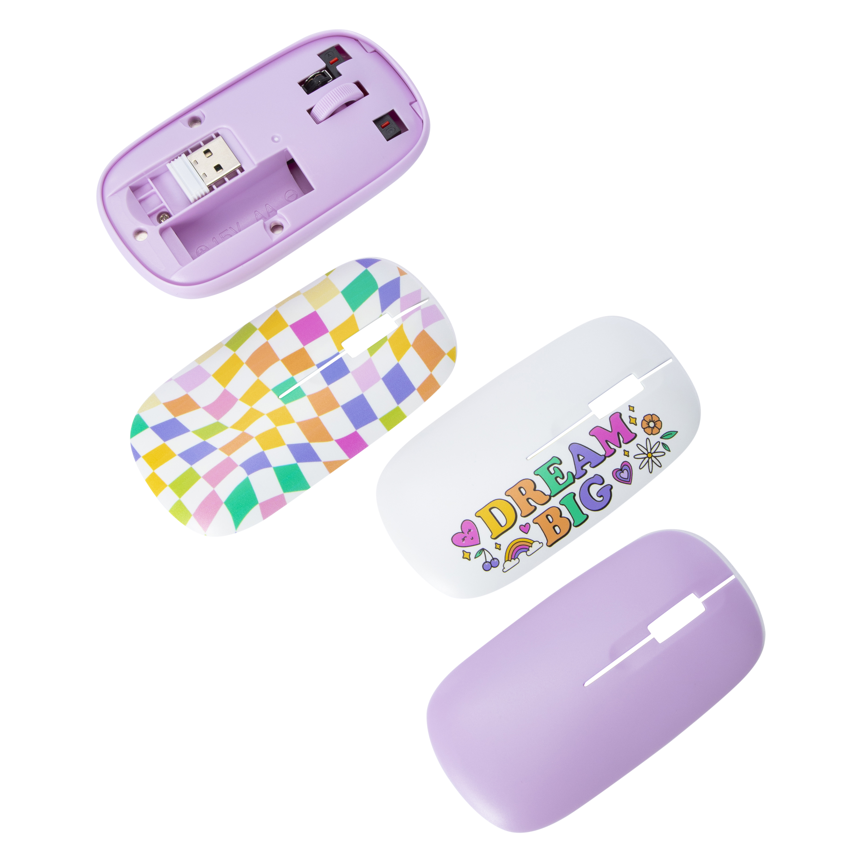 Wireless Mouse With Swappable Faceplates