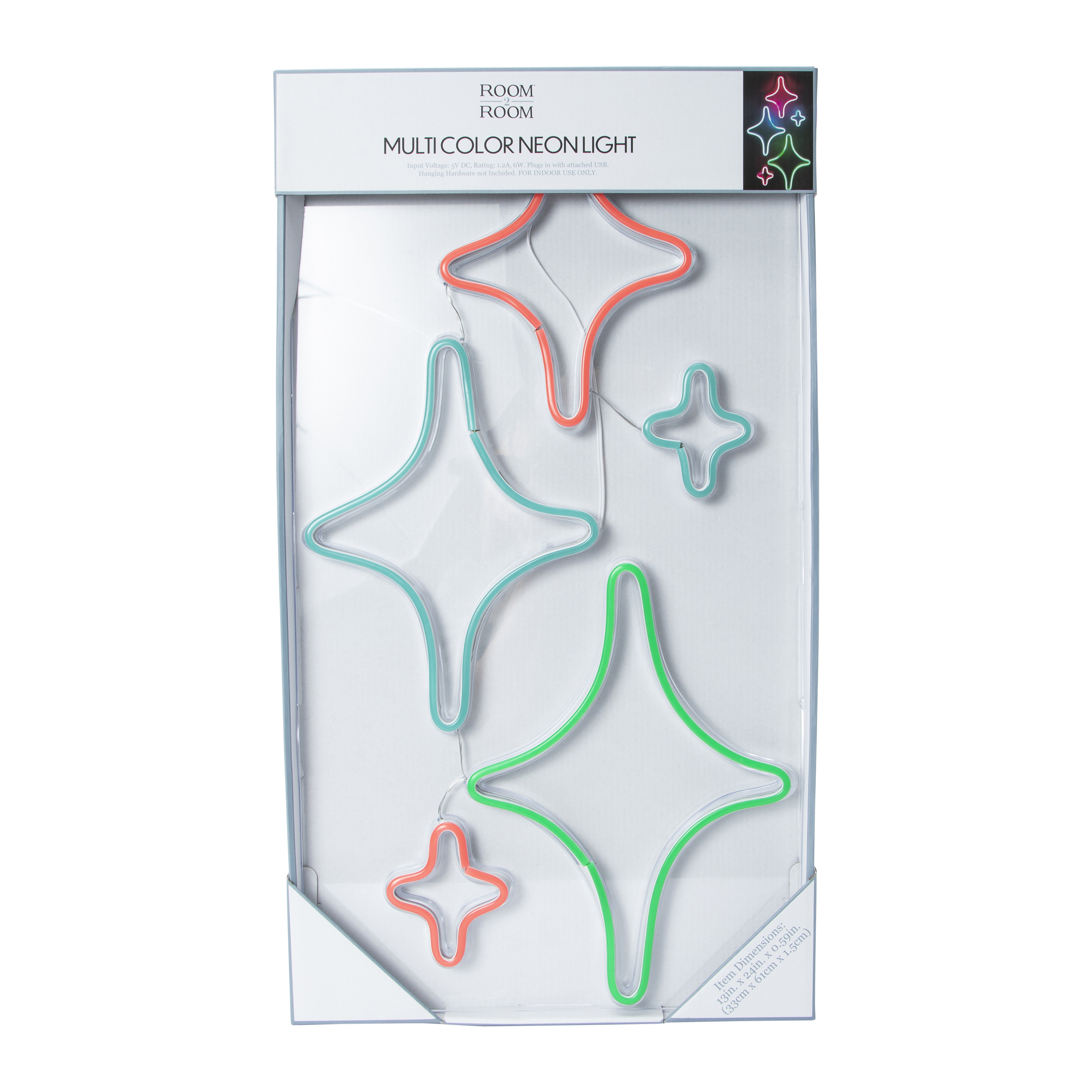 Multicolor Neon Light 13in x 24in