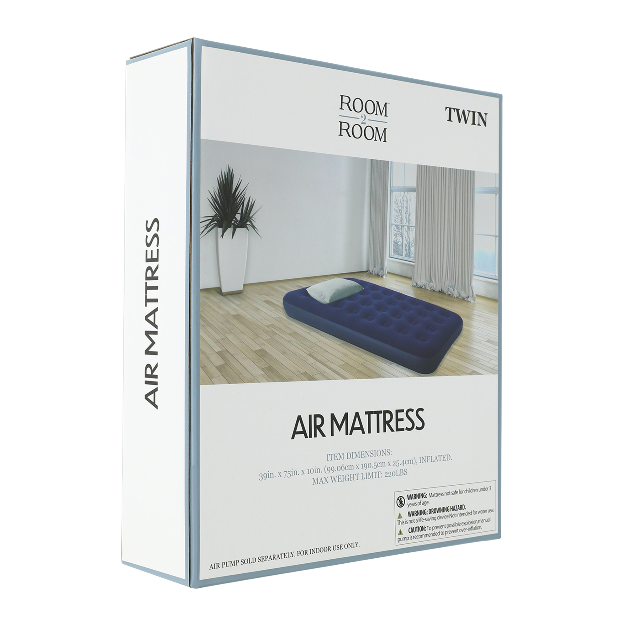 Twin Size Air Mattress 39in x 75in