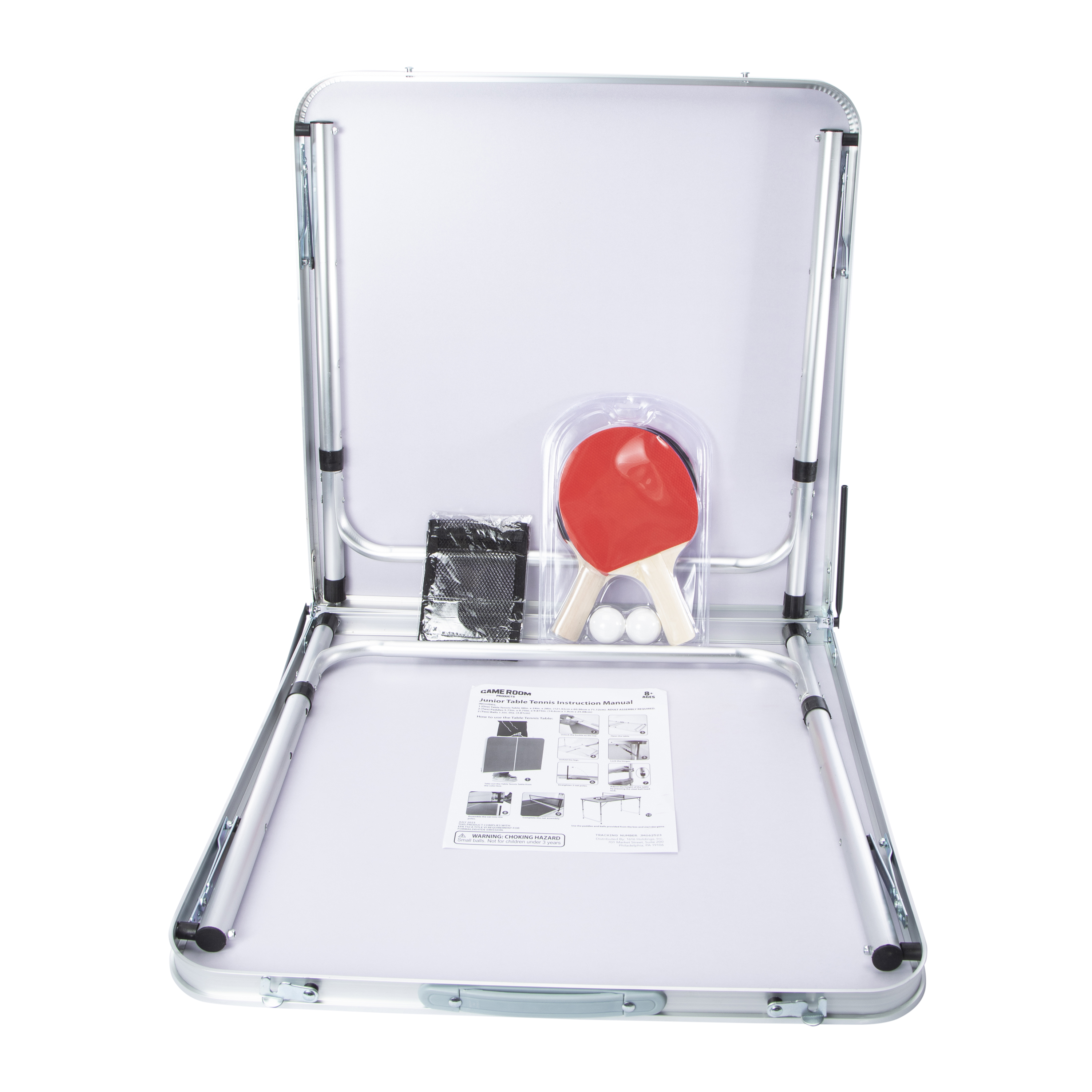 Junior Table Tennis Set With Foldable Table 48in