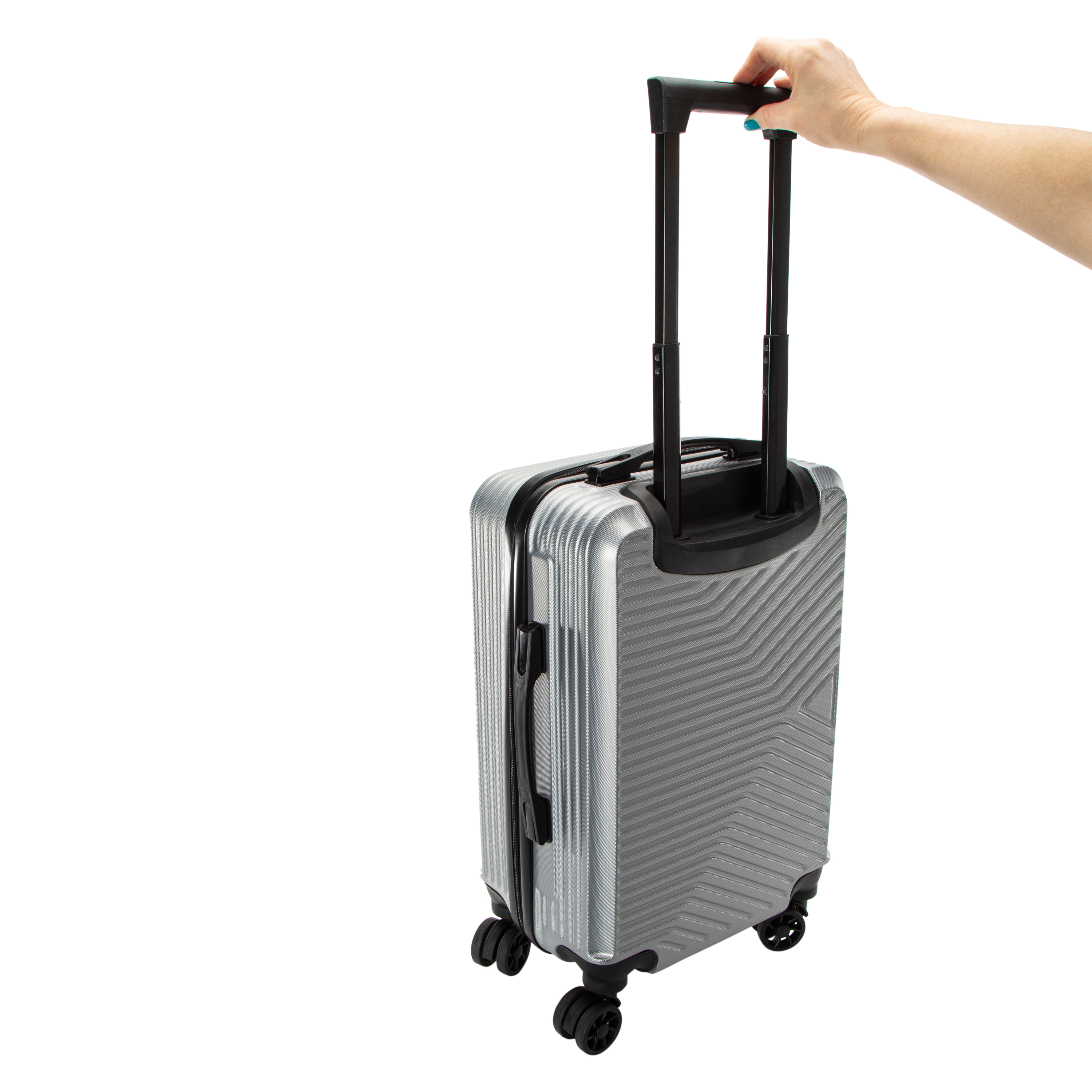 Hardside Spinner Carry On Suitcase 38L - Gray