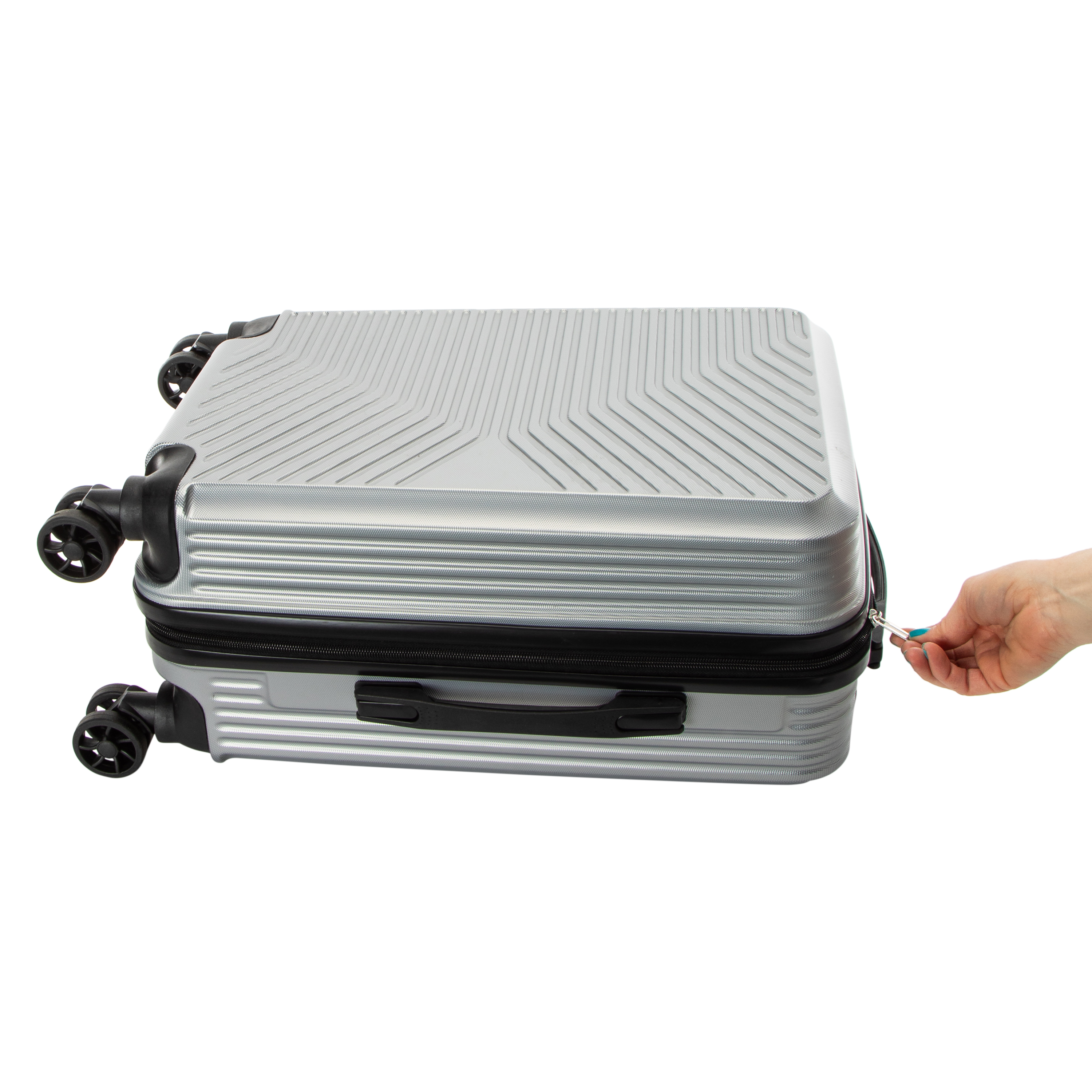 Hardside Spinner Carry On Suitcase 38L - Gray