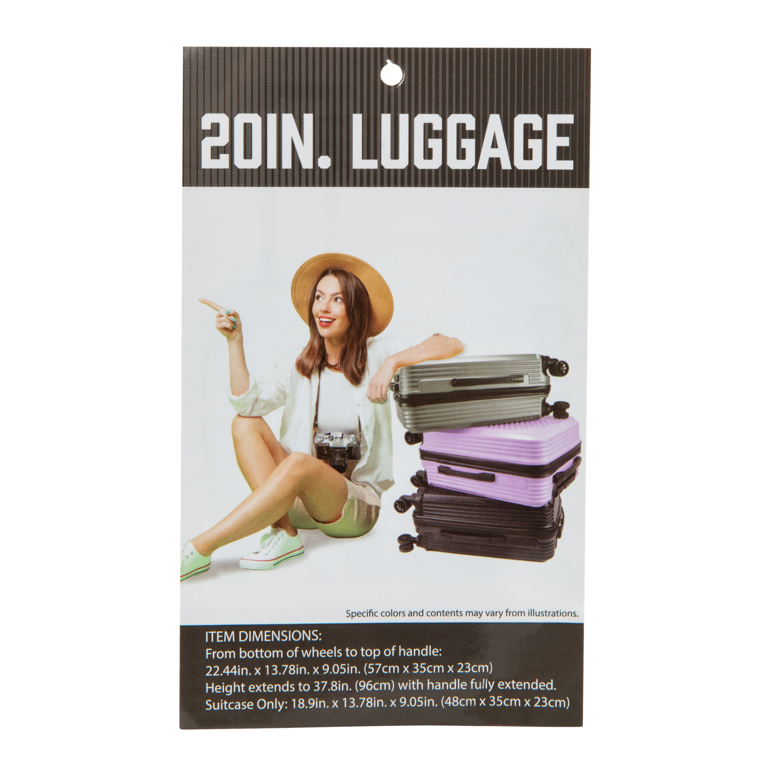 Hardside Spinner Carry On Suitcase 38L - Gray