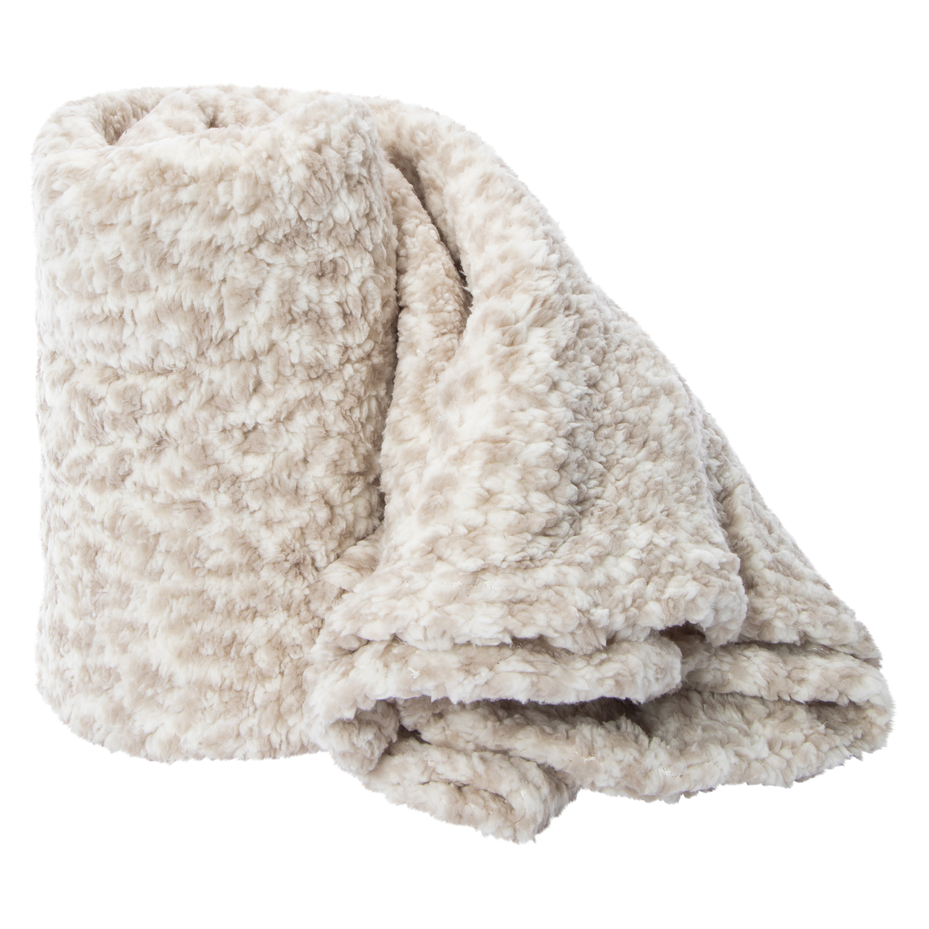 Roll-Up Plush Sherpa Blanket