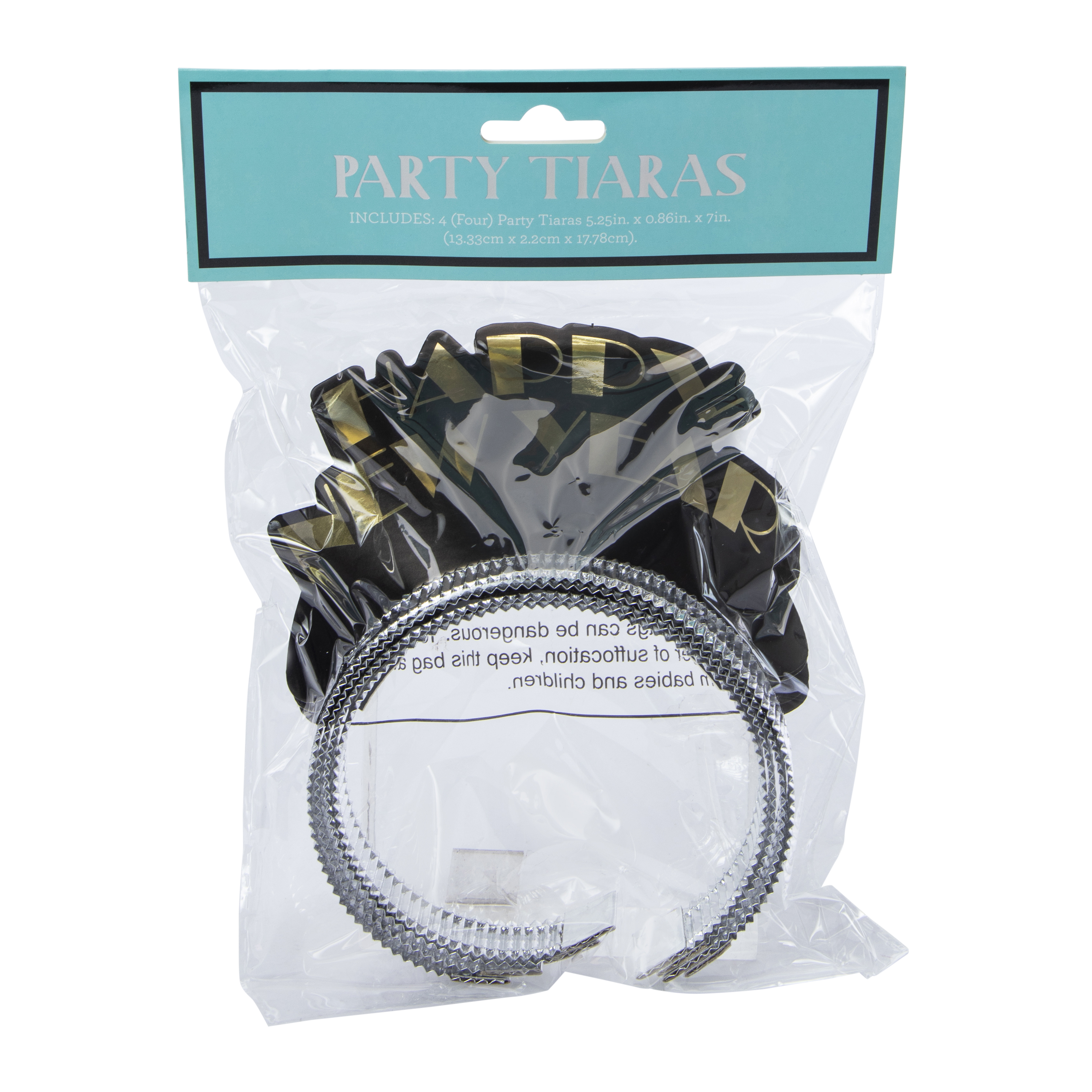 New Year's Eve Party Tiaras 4-Count
