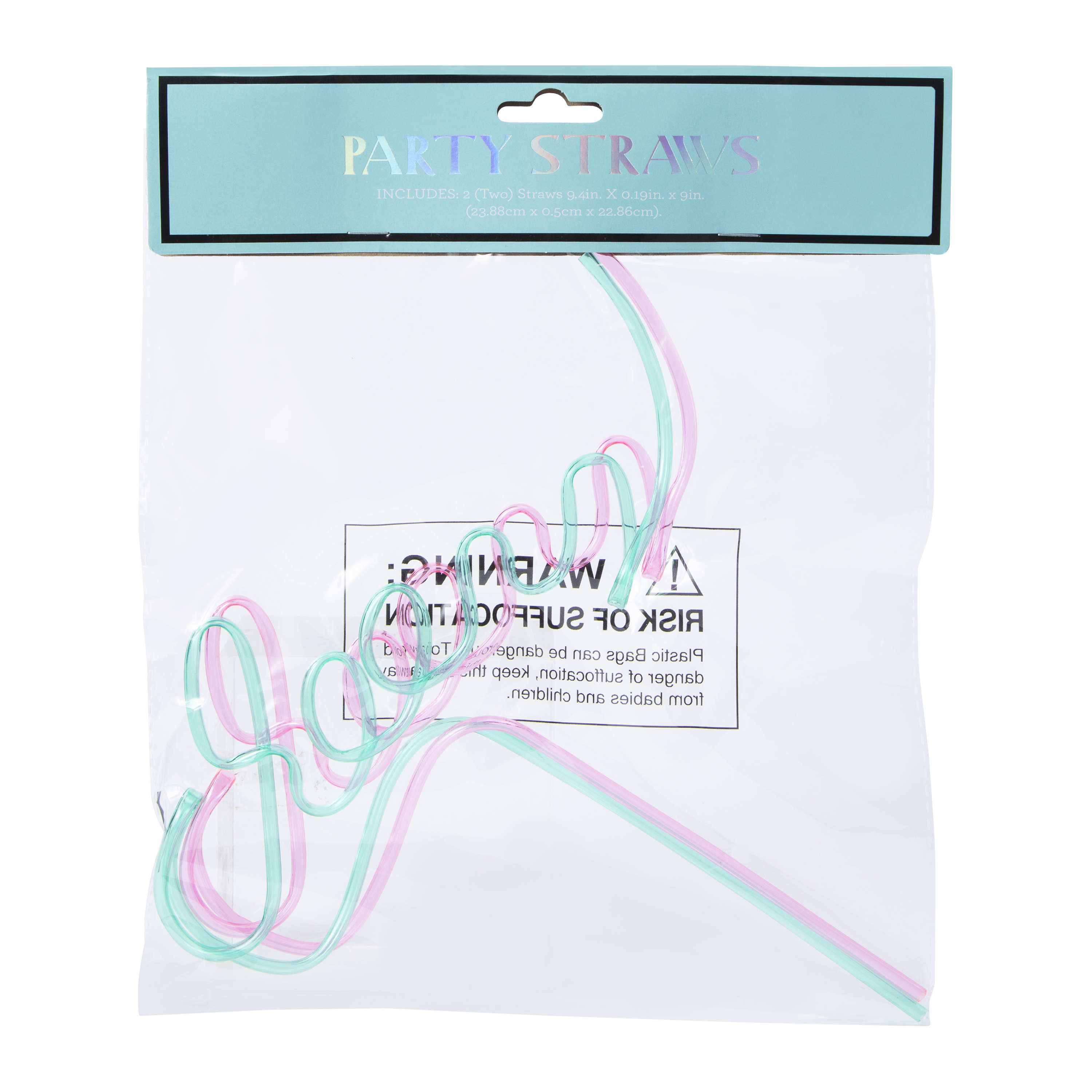 Fun Shaped Reusable Party Straws 2-Count
