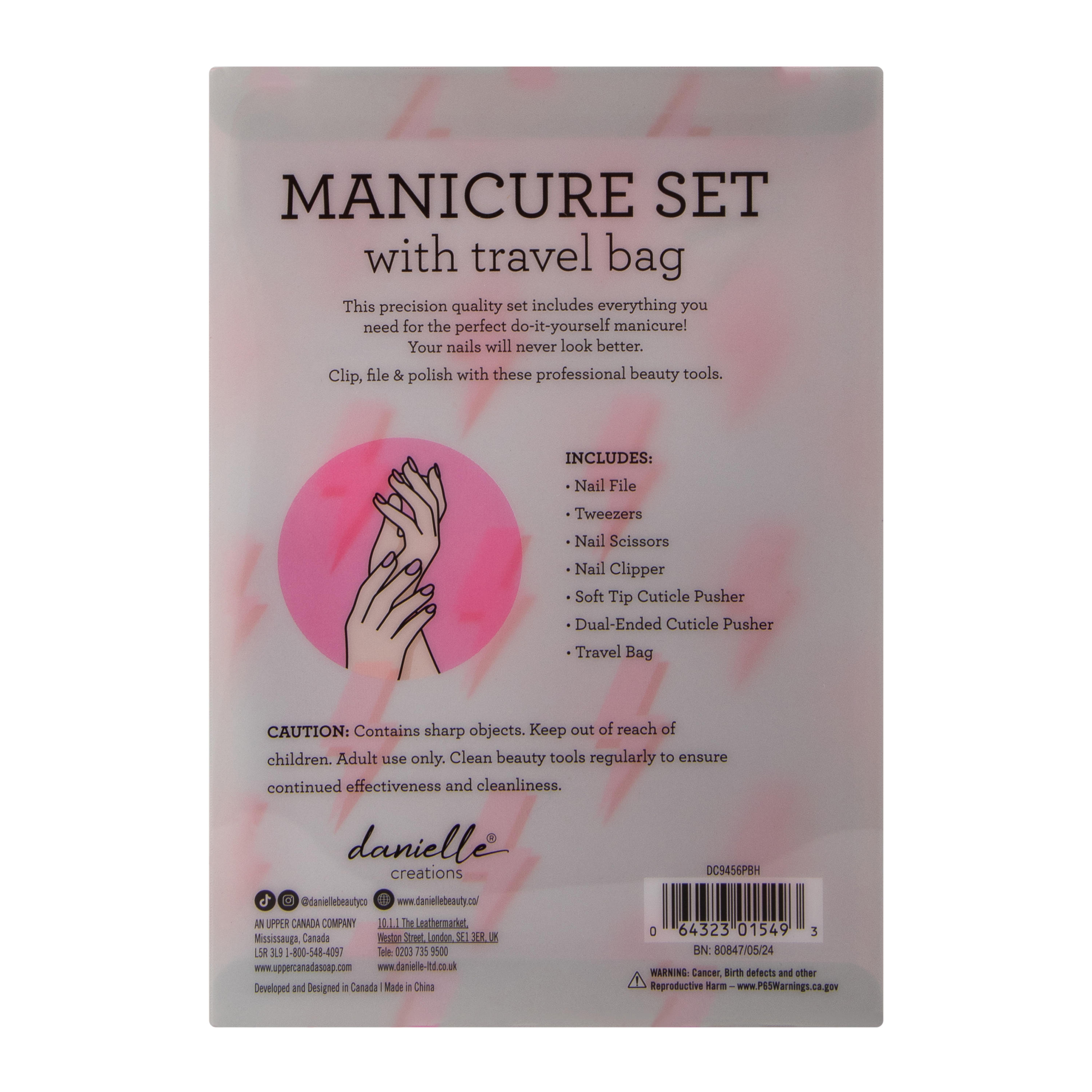 Danielle Creations® Manicure Set With Travel Bag 7-Piece | Five Below