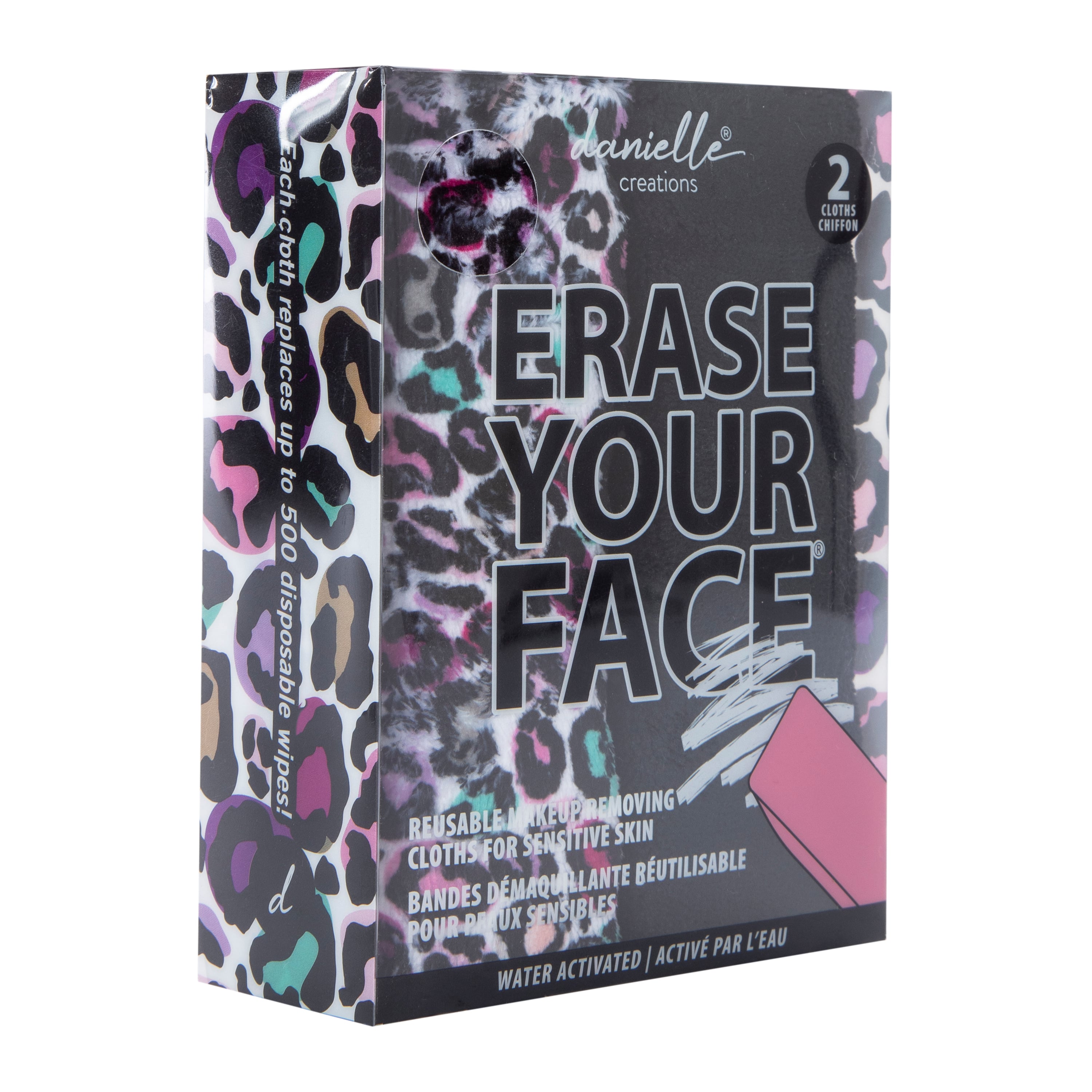 Erase Your Face Reusable Makeup Removing Cloths 2-Count