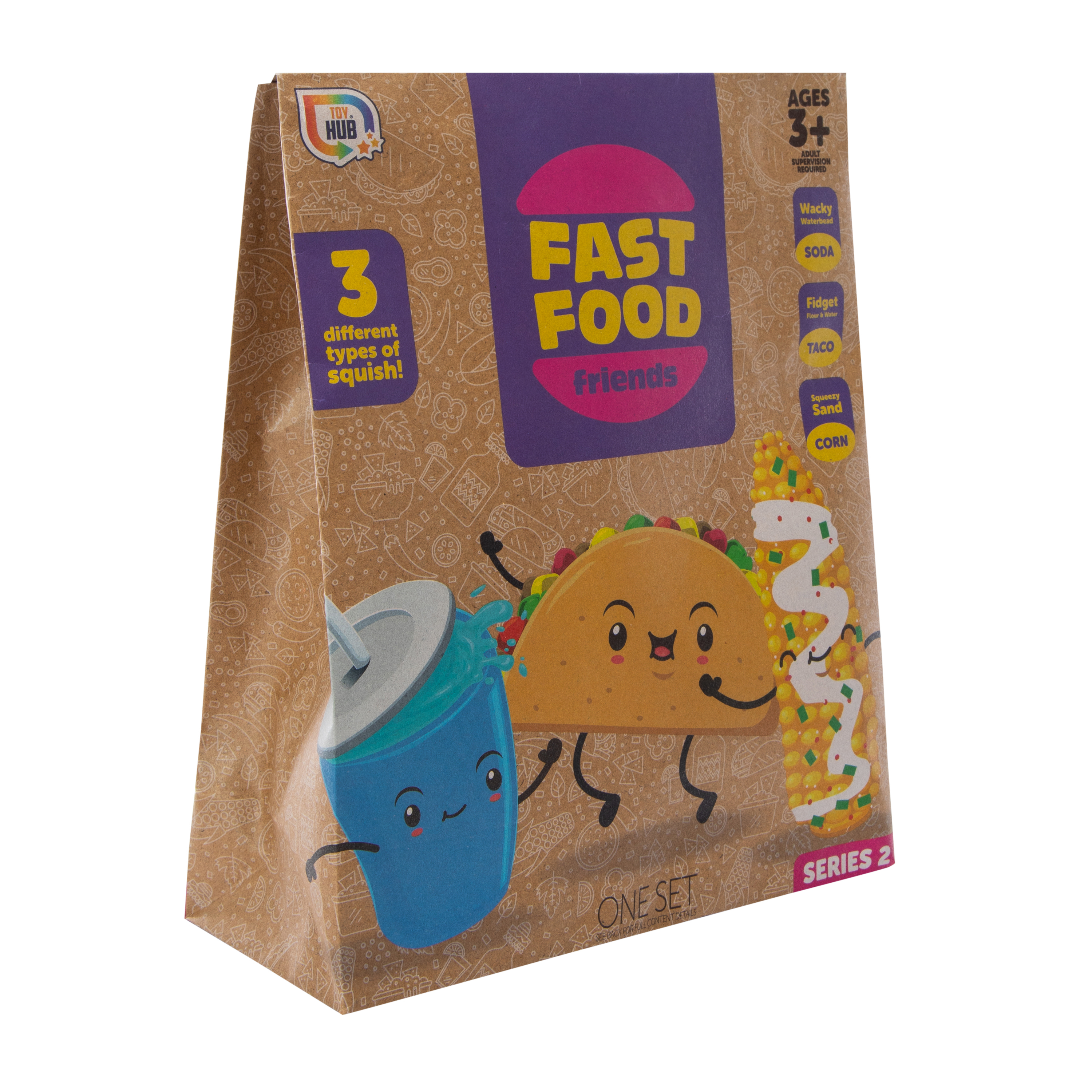 Fast Food Friends Food Squishy 3-Pack