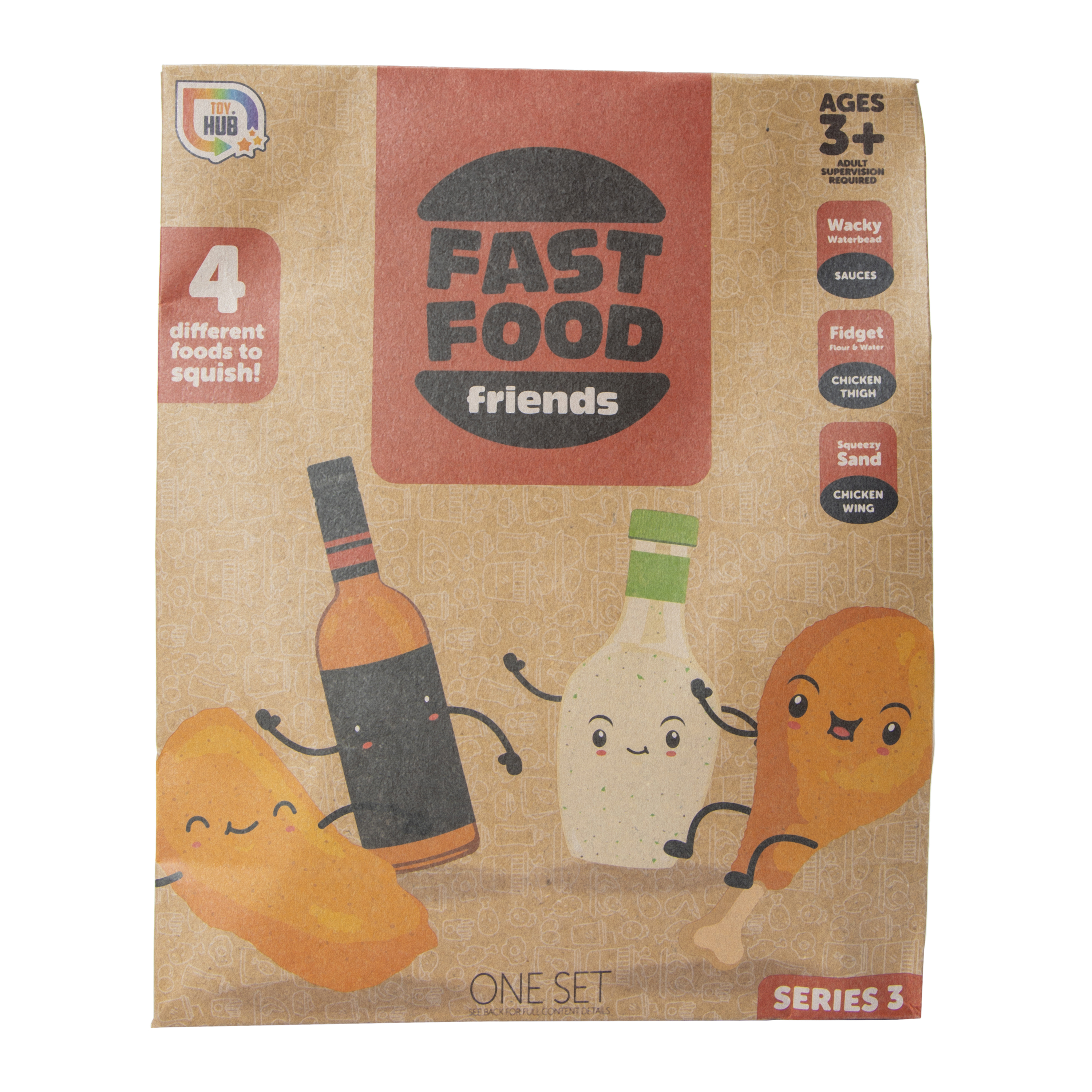 Fast Food Friends 4-Piece Squishy Toys