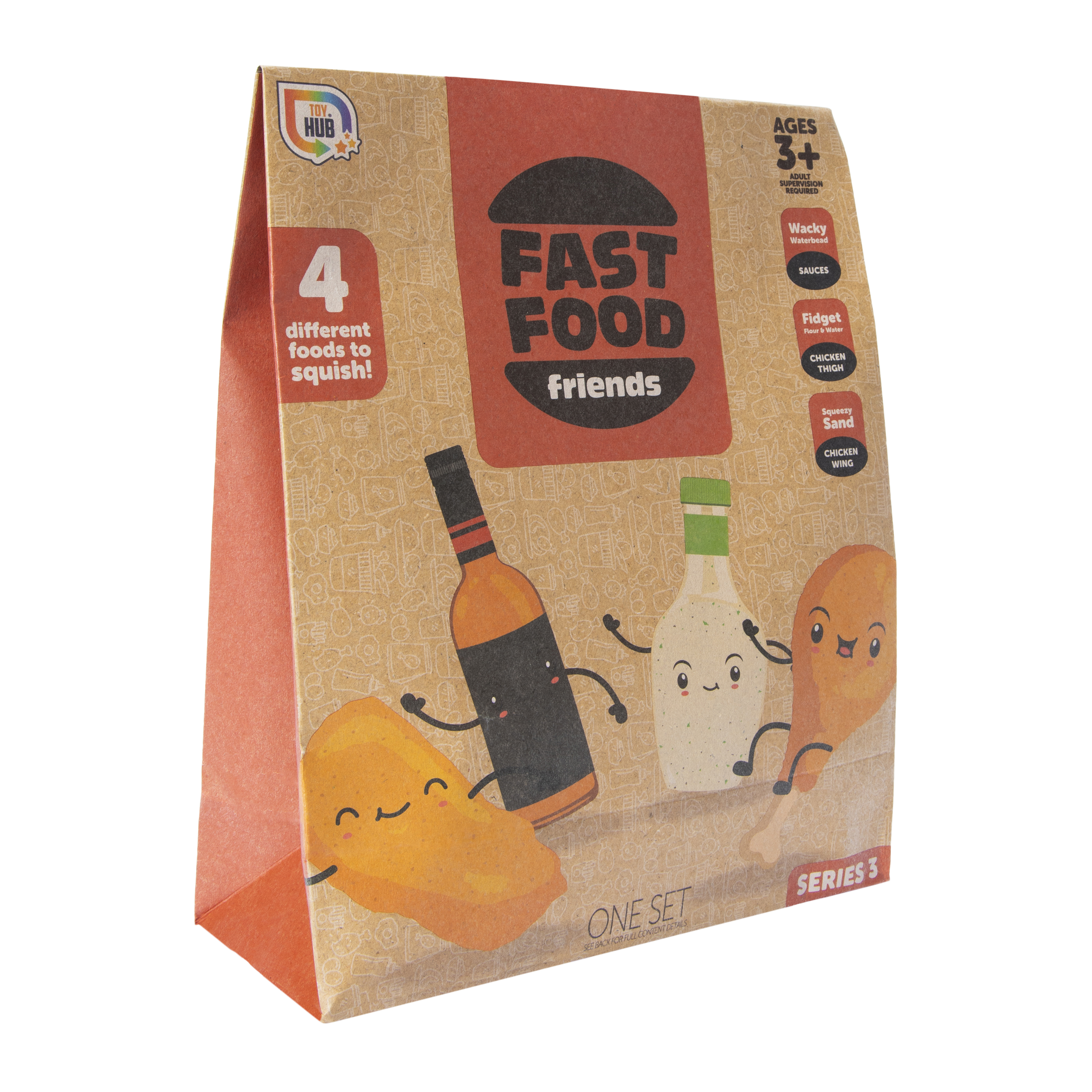 Fast Food Friends 4-Piece Squishy Toys