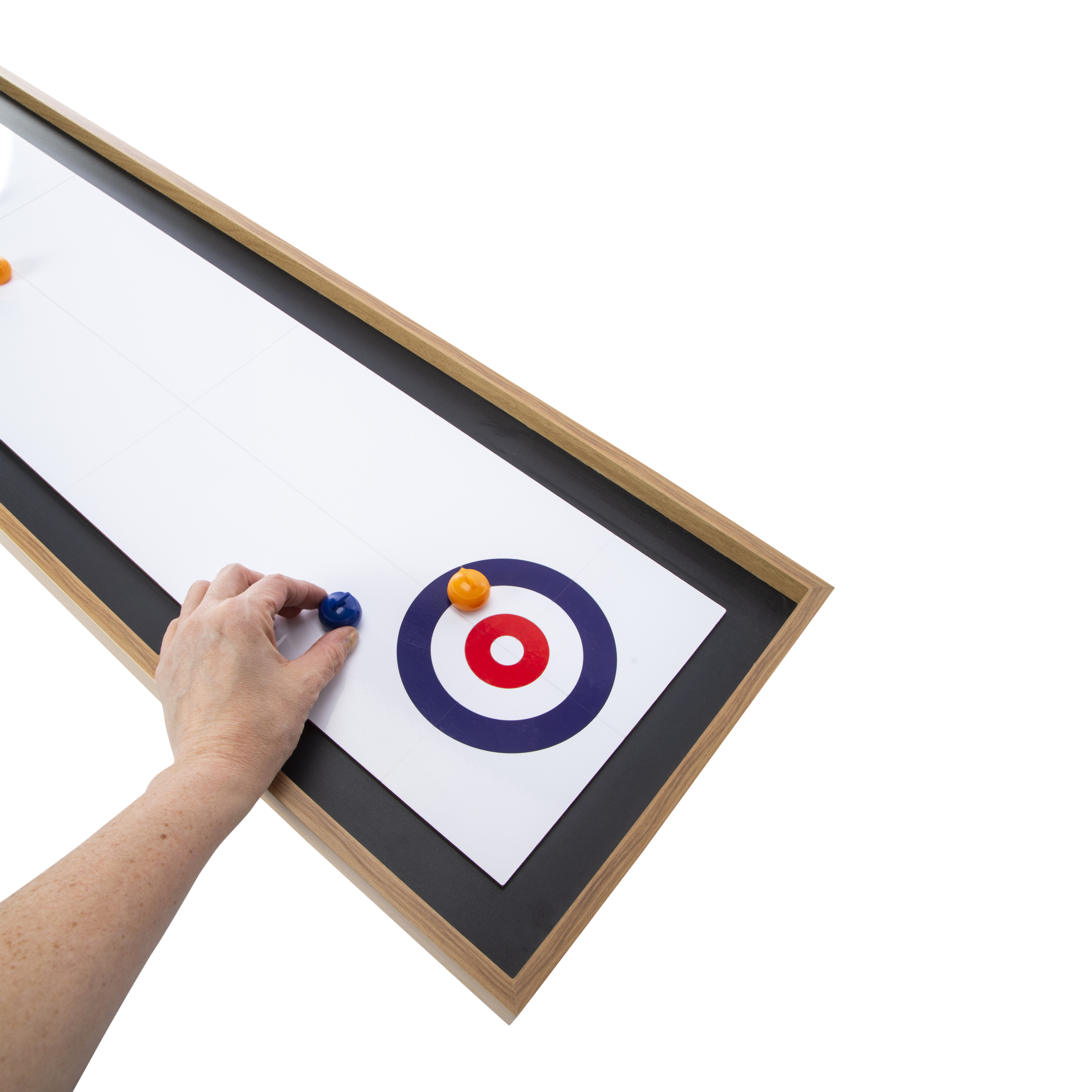 Wooden Tabletop Curling Game 45in x 11.8in
