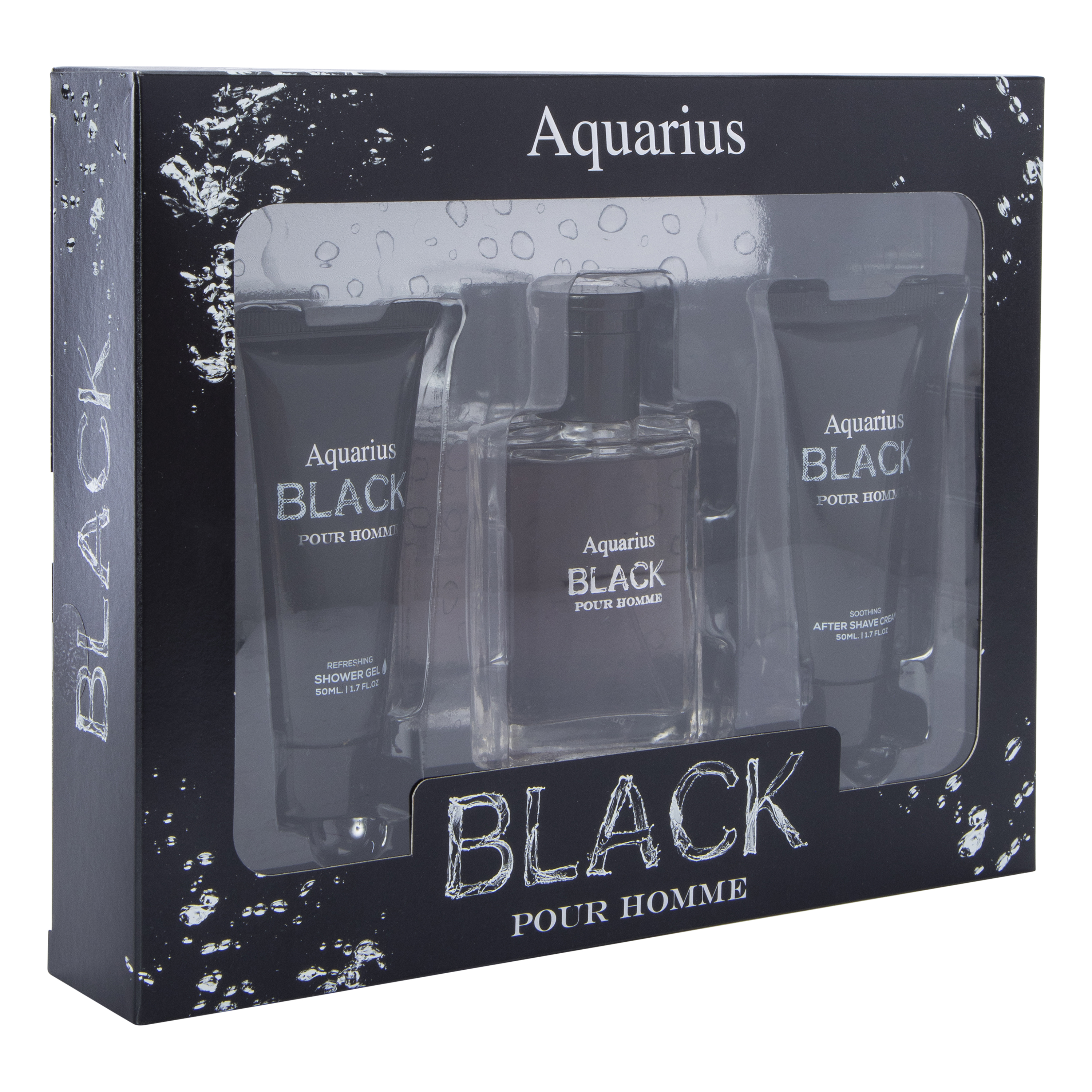aquarius black pour homme 3-piece set | Five Below