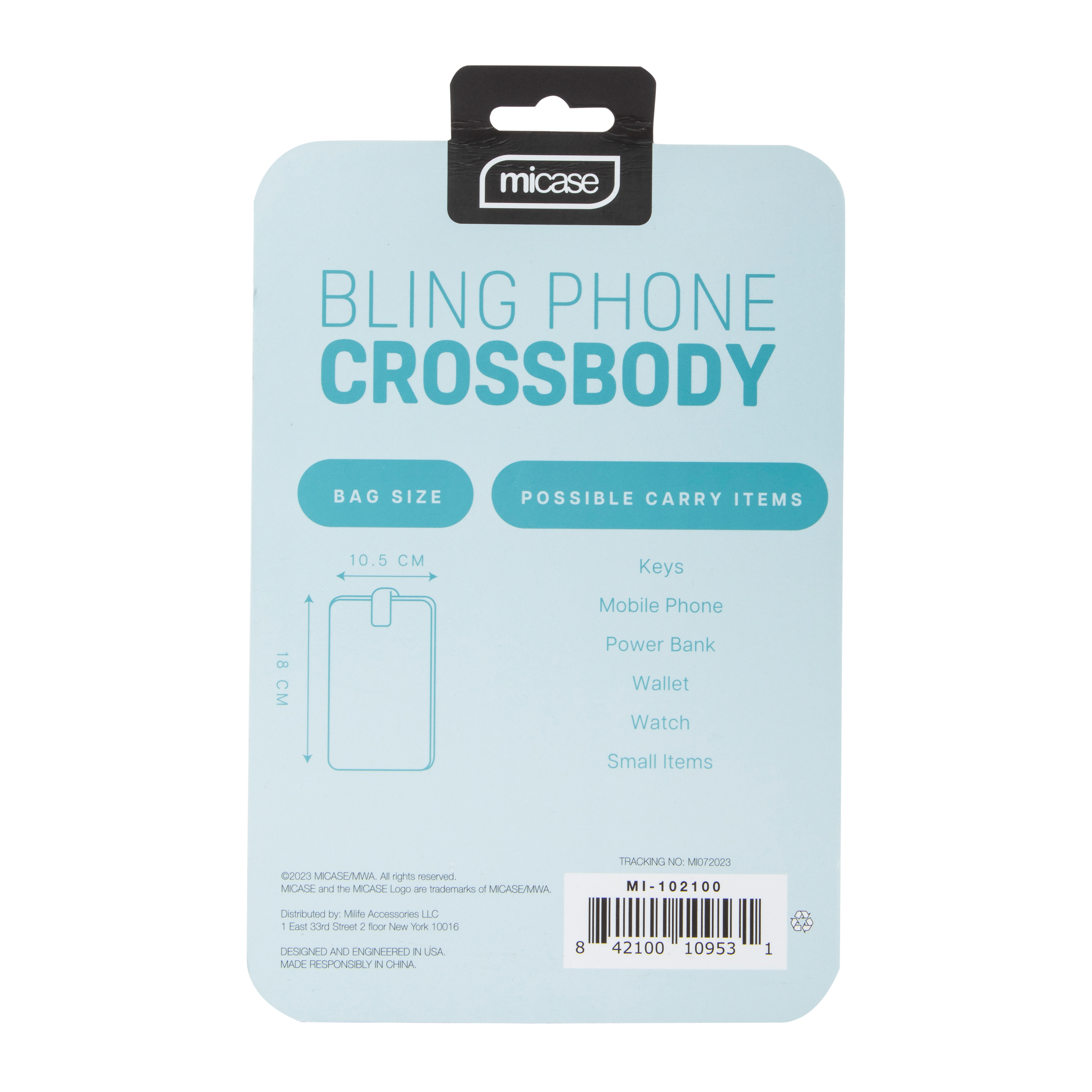 Fashion Bling Phone Crossbody Bag