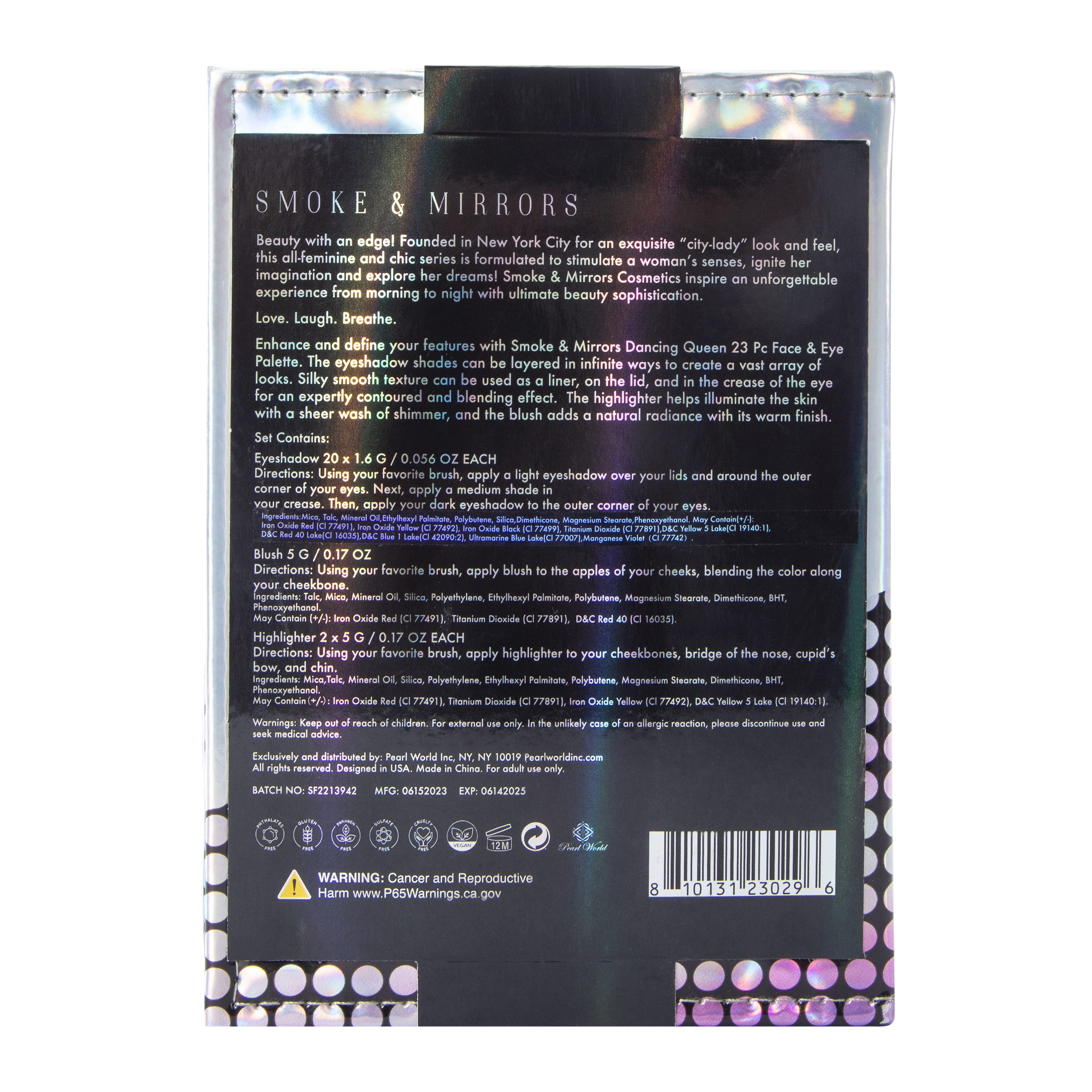 Smoke & Mirrors Dancing Queen Face & Eye Palette 23-Piece