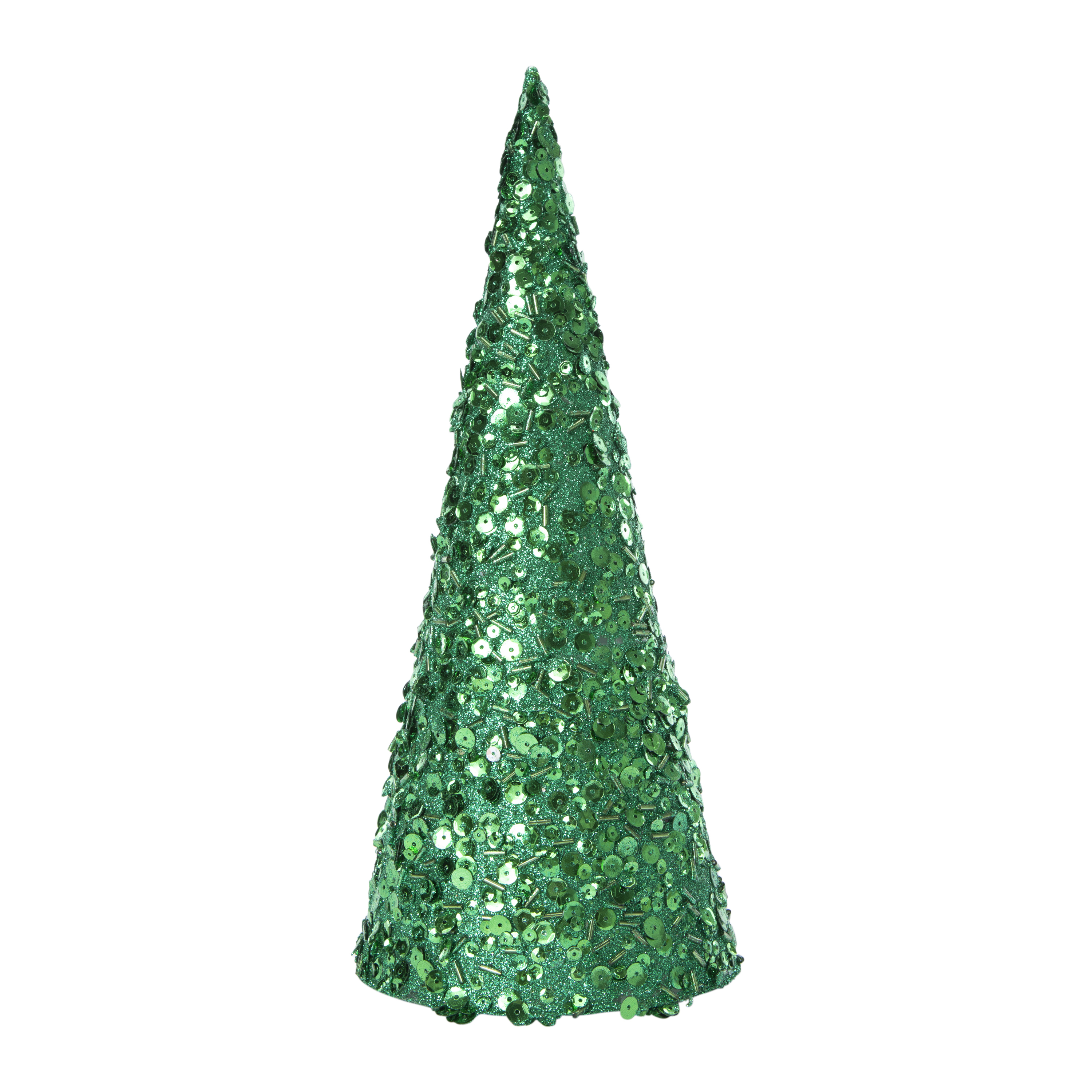 Sequin Cone Christmas Tree 11in