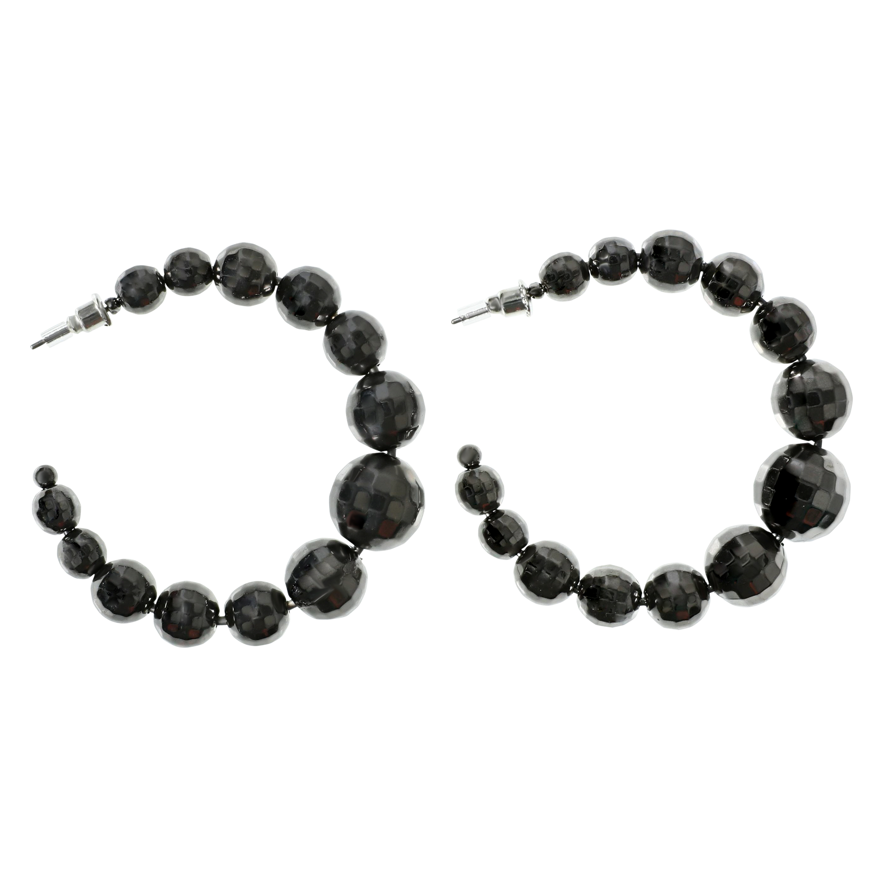 Disco Ball Hoop Earrings