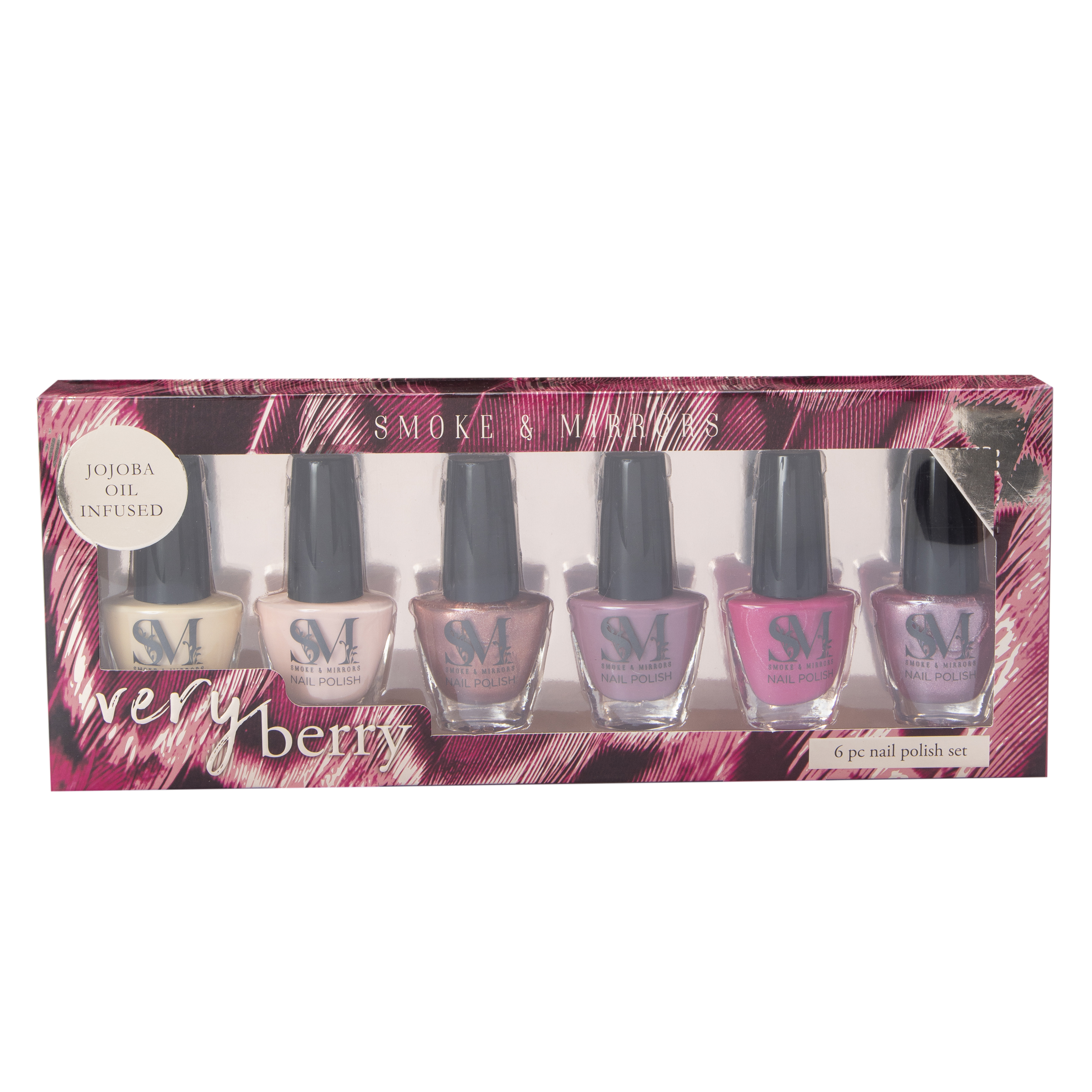 Smoke & Mirrors Very Berry Nail Polish 6-Piece Set
