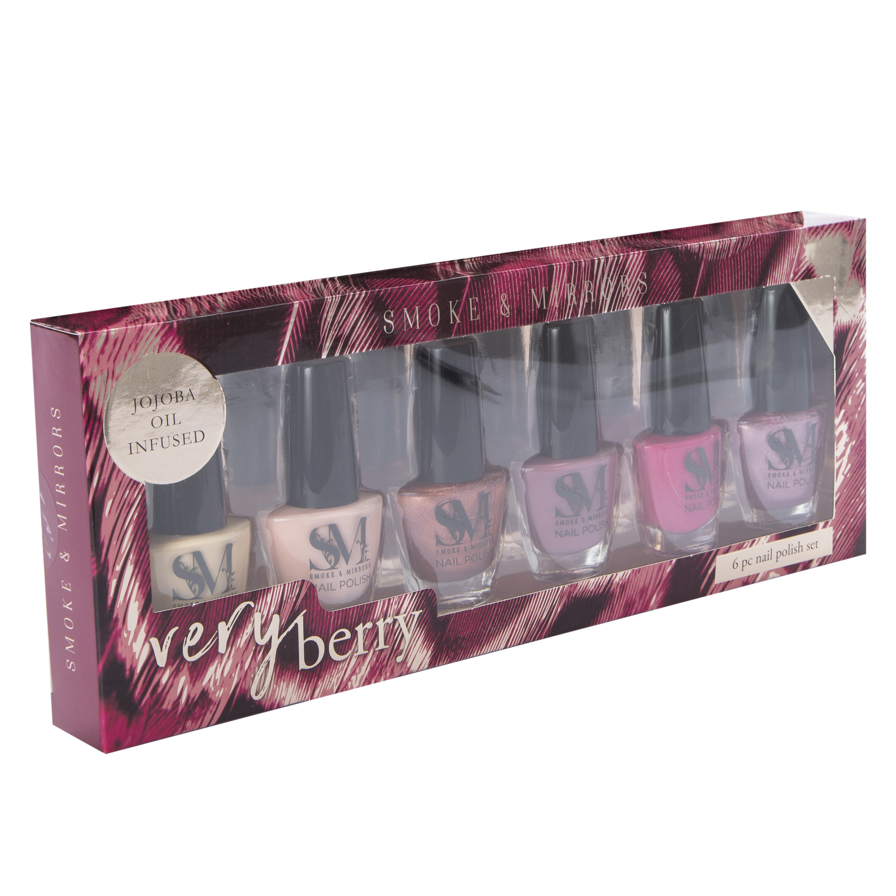 Smoke & Mirrors Very Berry Nail Polish 6-Piece Set