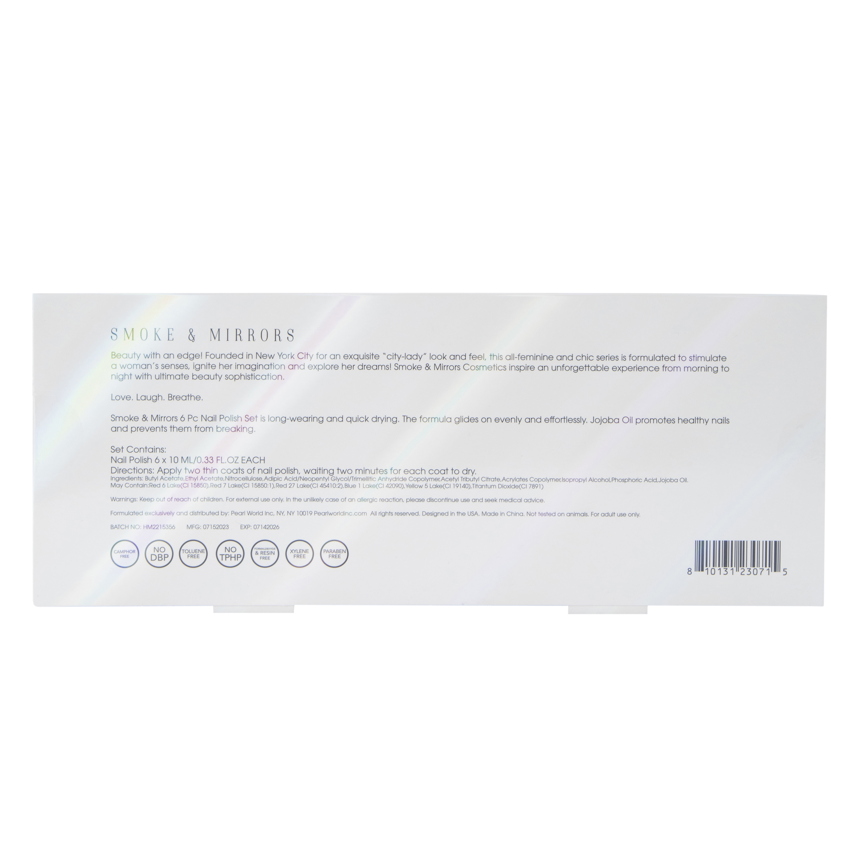 Smoke & Mirrors Bright & Bold Nail Polish 6-Piece Set