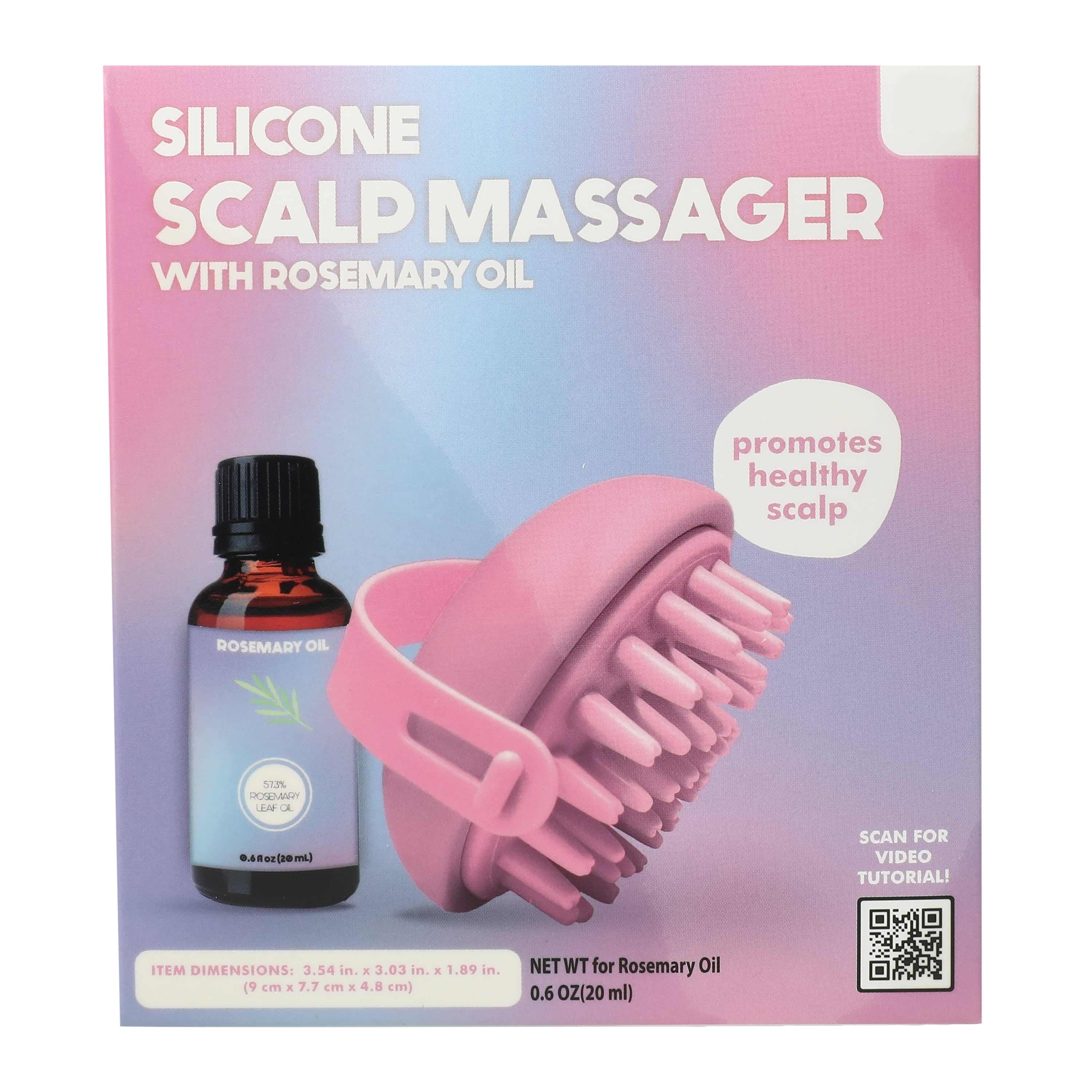 Silicone Scalp Massager With Rosemary Oil Set | Five Below
