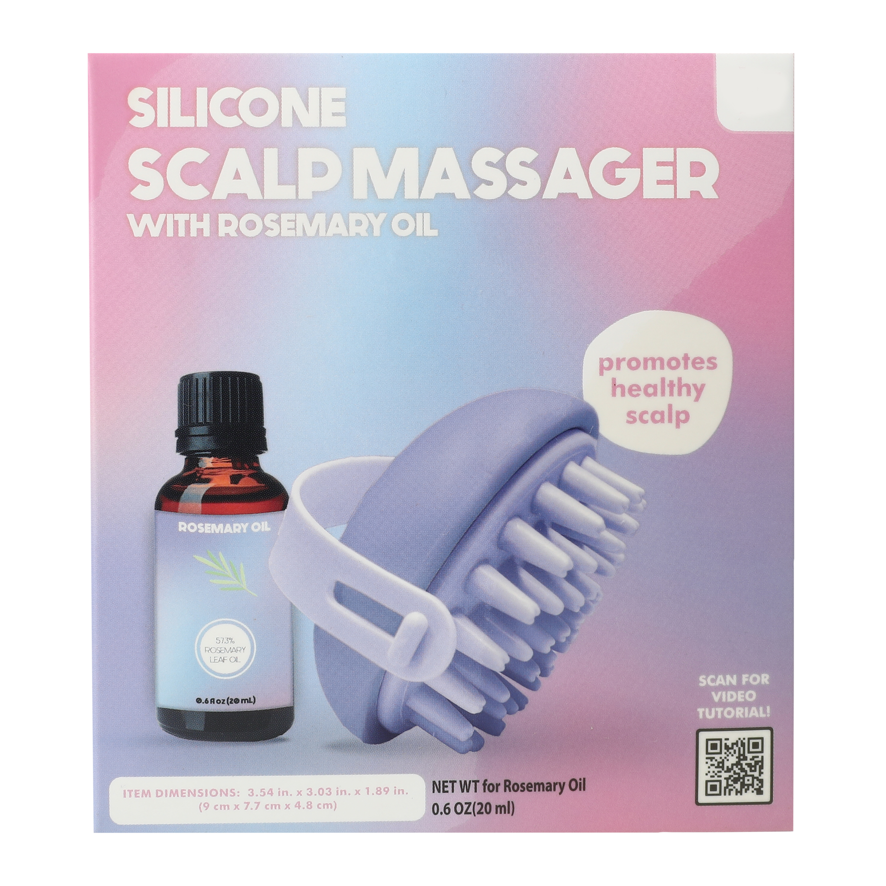 Silicone Scalp Massager With Rosemary Oil Set | Five Below