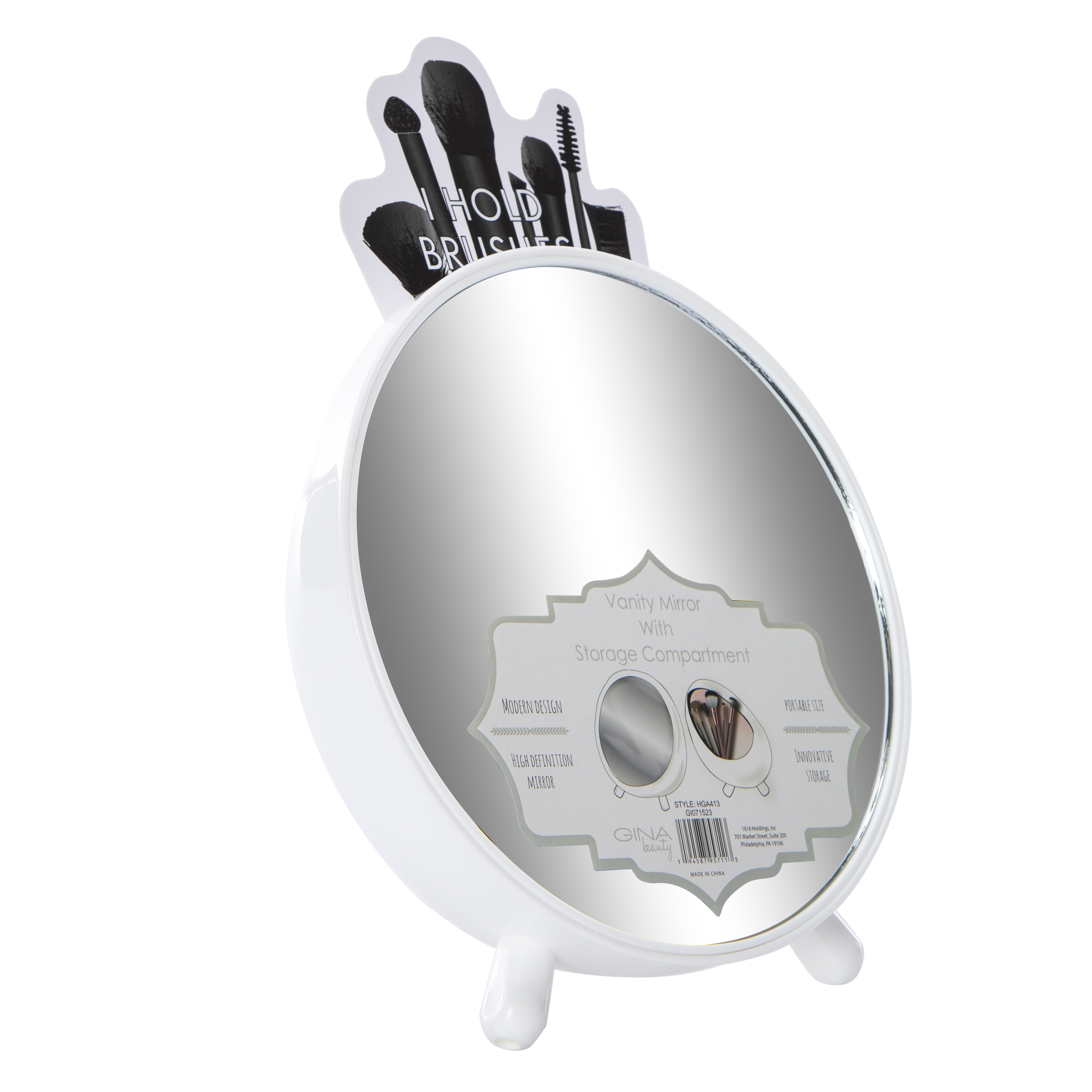 Vanity Mirror With Storage Compartment
