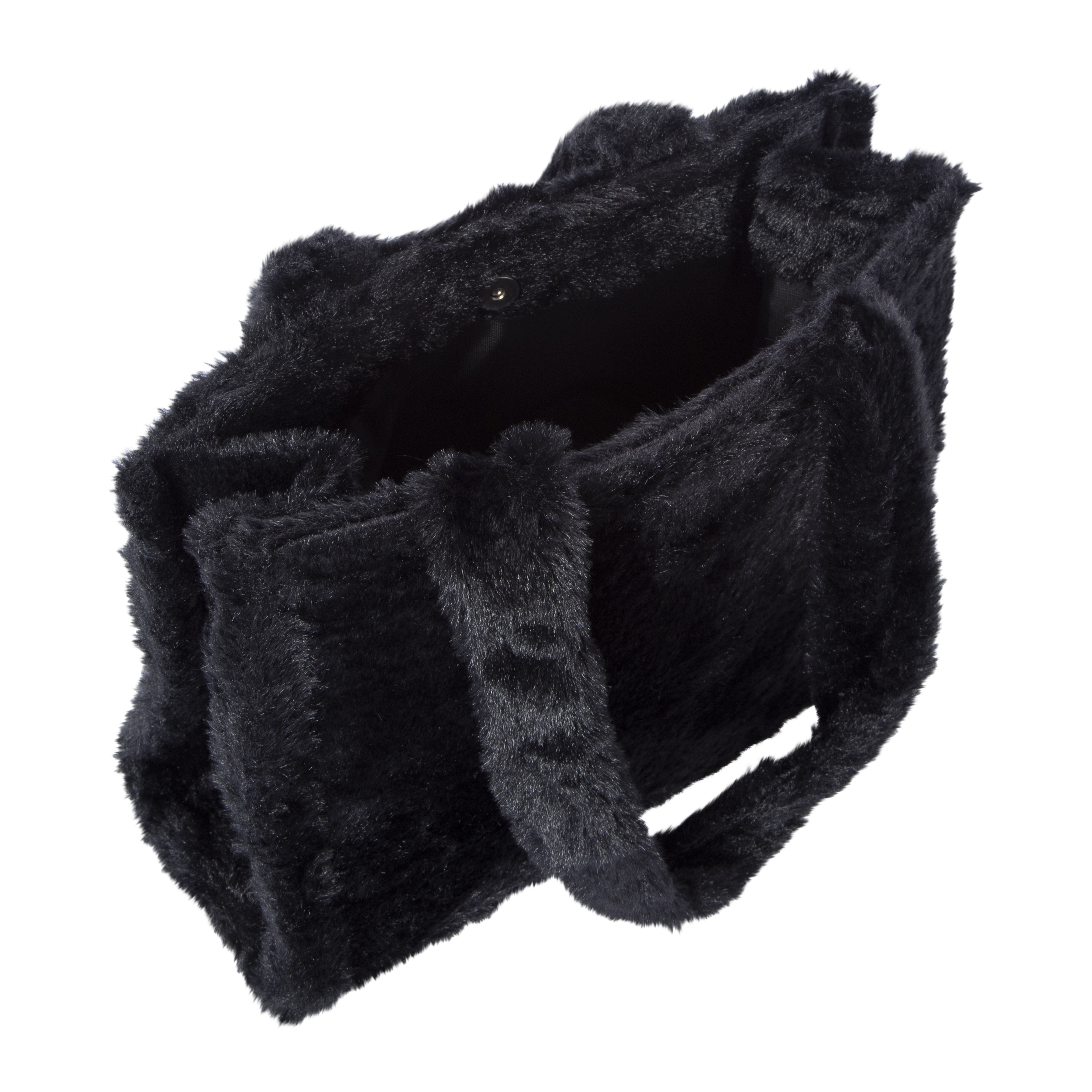 Faux Fur Mini Tote Bag 10.5in x 8in