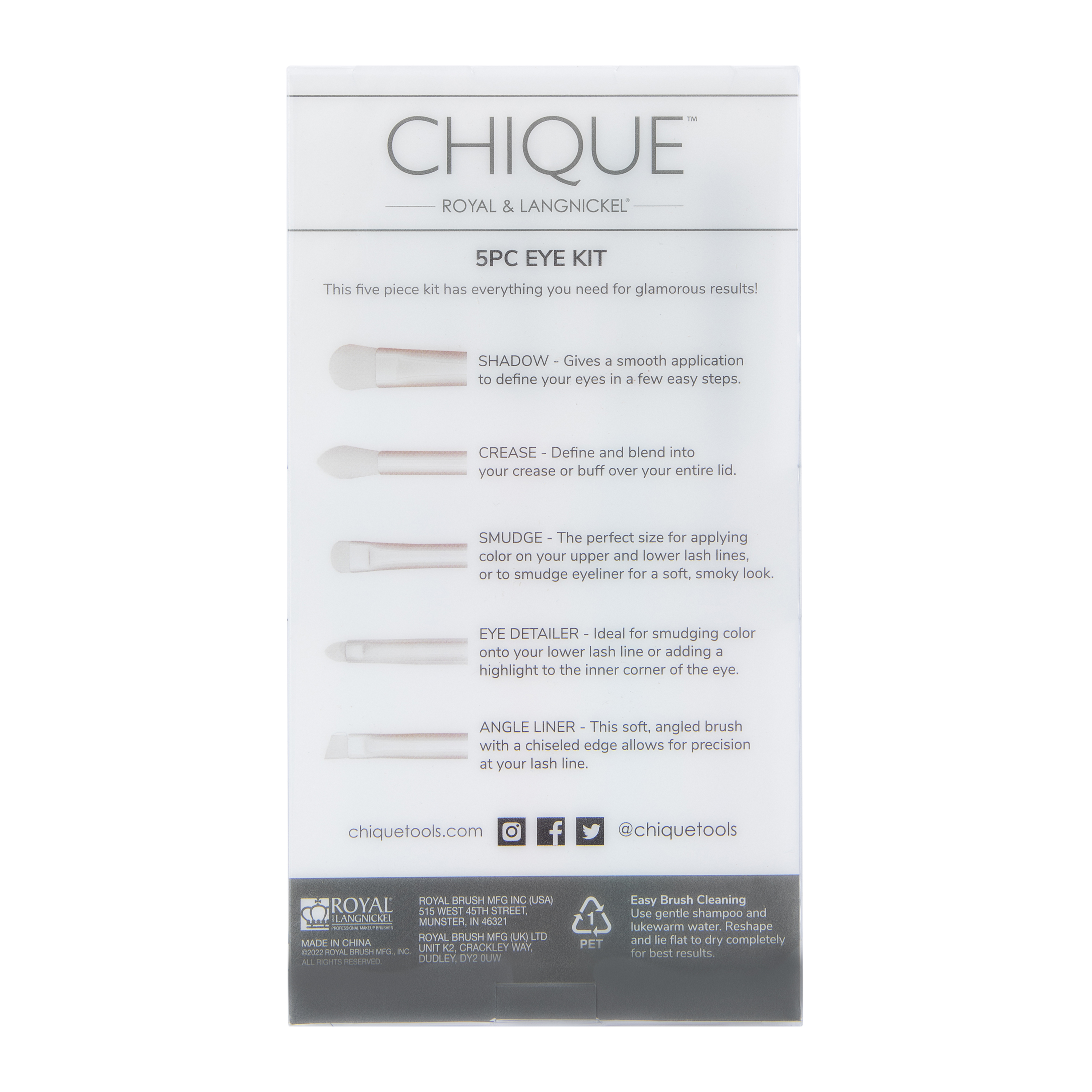 Chique™ Eye Brush Kit 5-Count