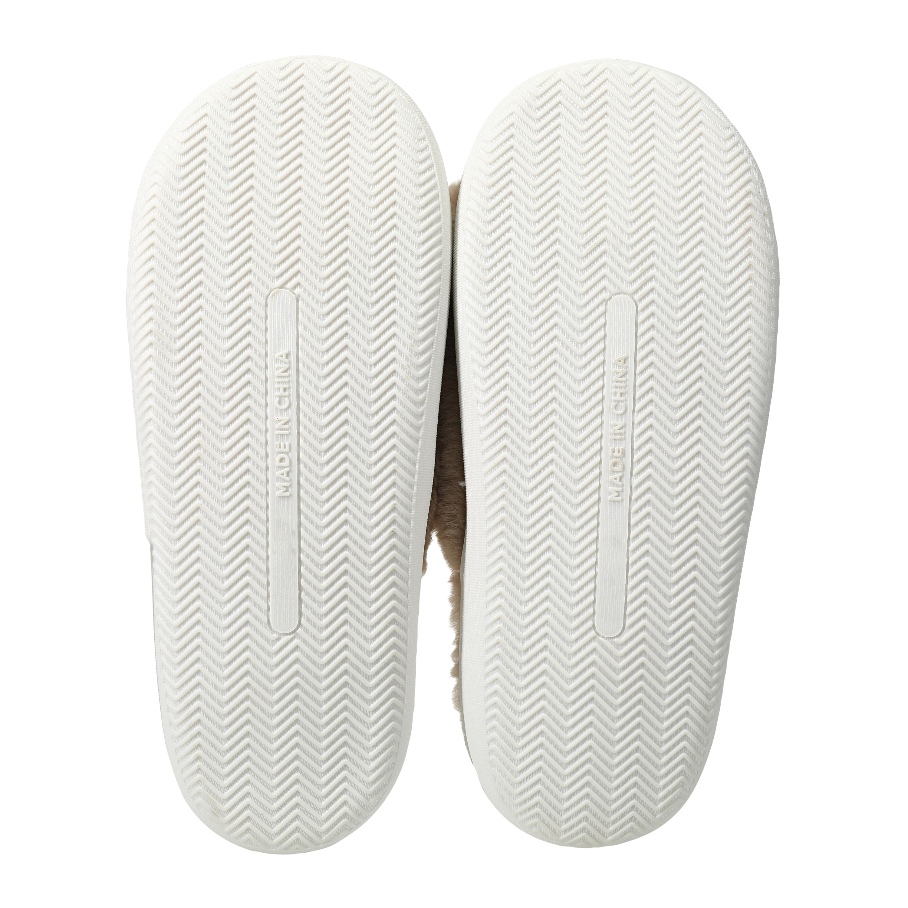 Ladies Faux Fur Fuzzy Slide Sippers