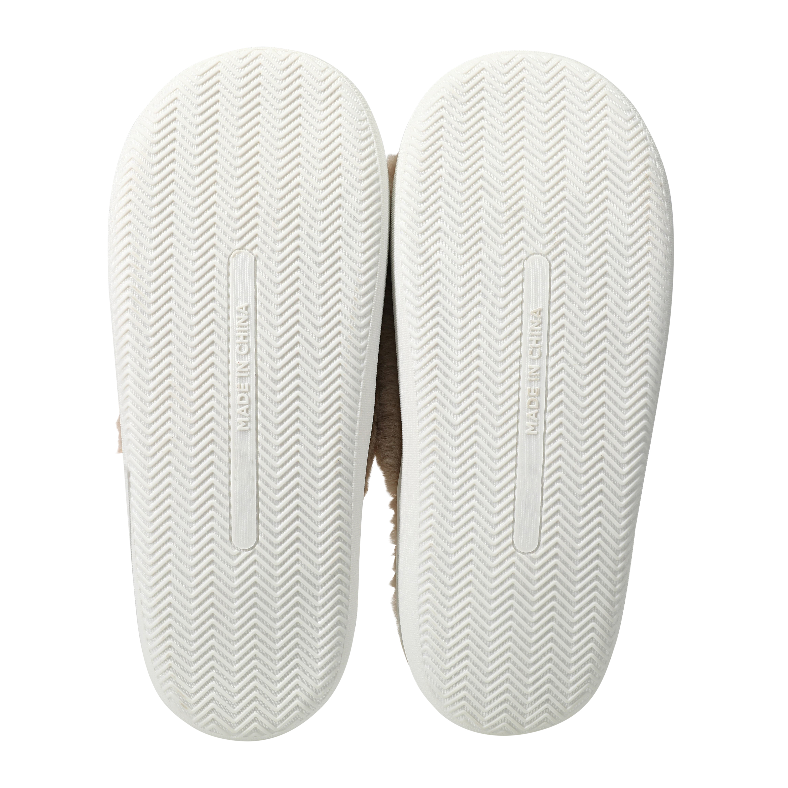 Ladies Faux Fur Fuzzy Slide Sippers